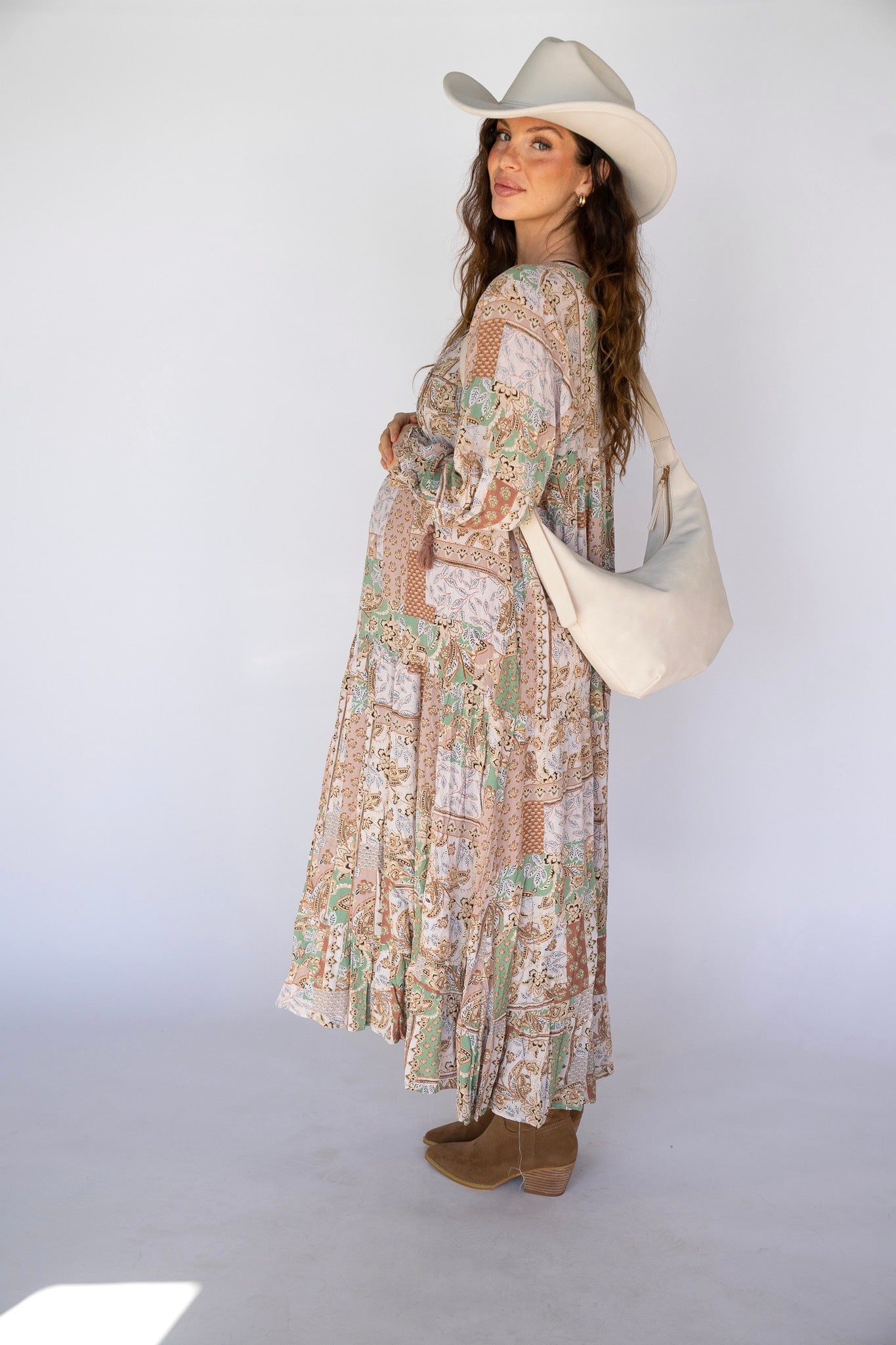 Desert Bloom Boho Maxi