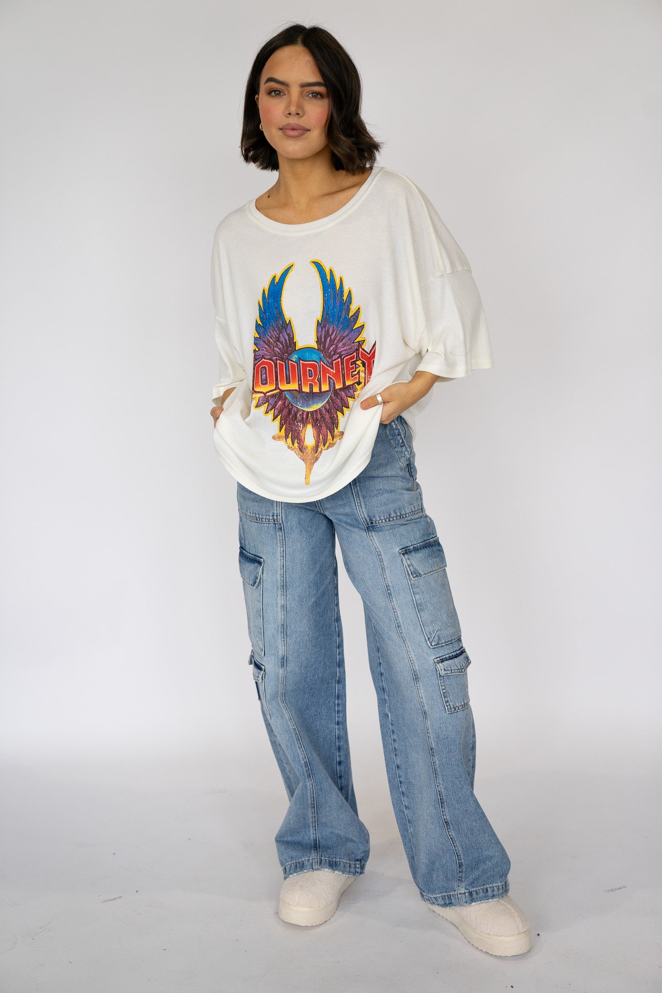 Journey Oversized Band Tee