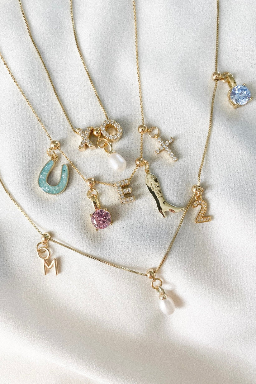 Turquoise Horseshoe Charm