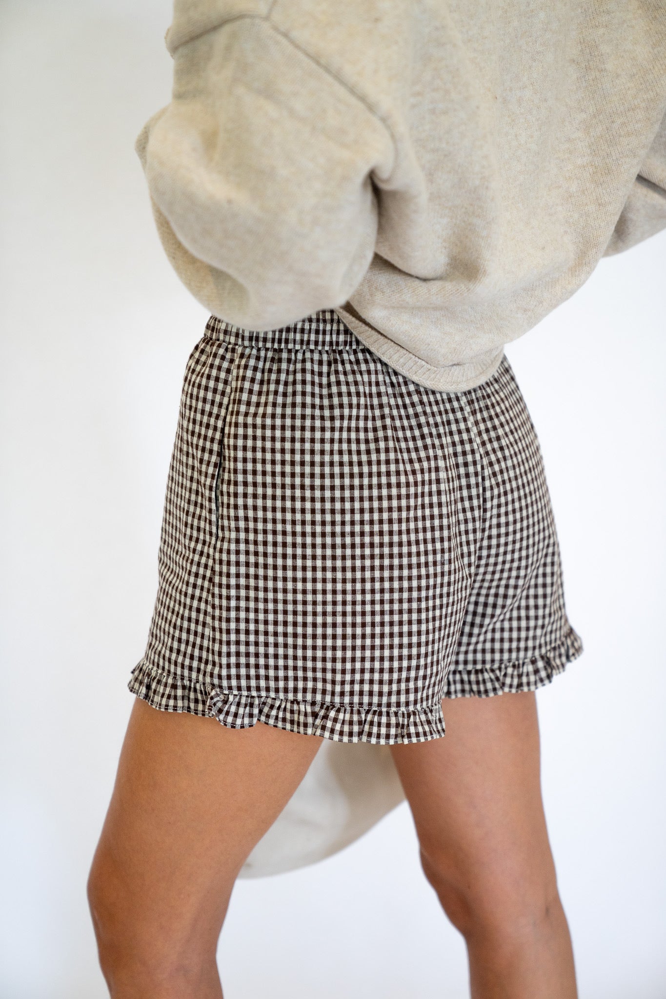 Gingham Fall Shorts