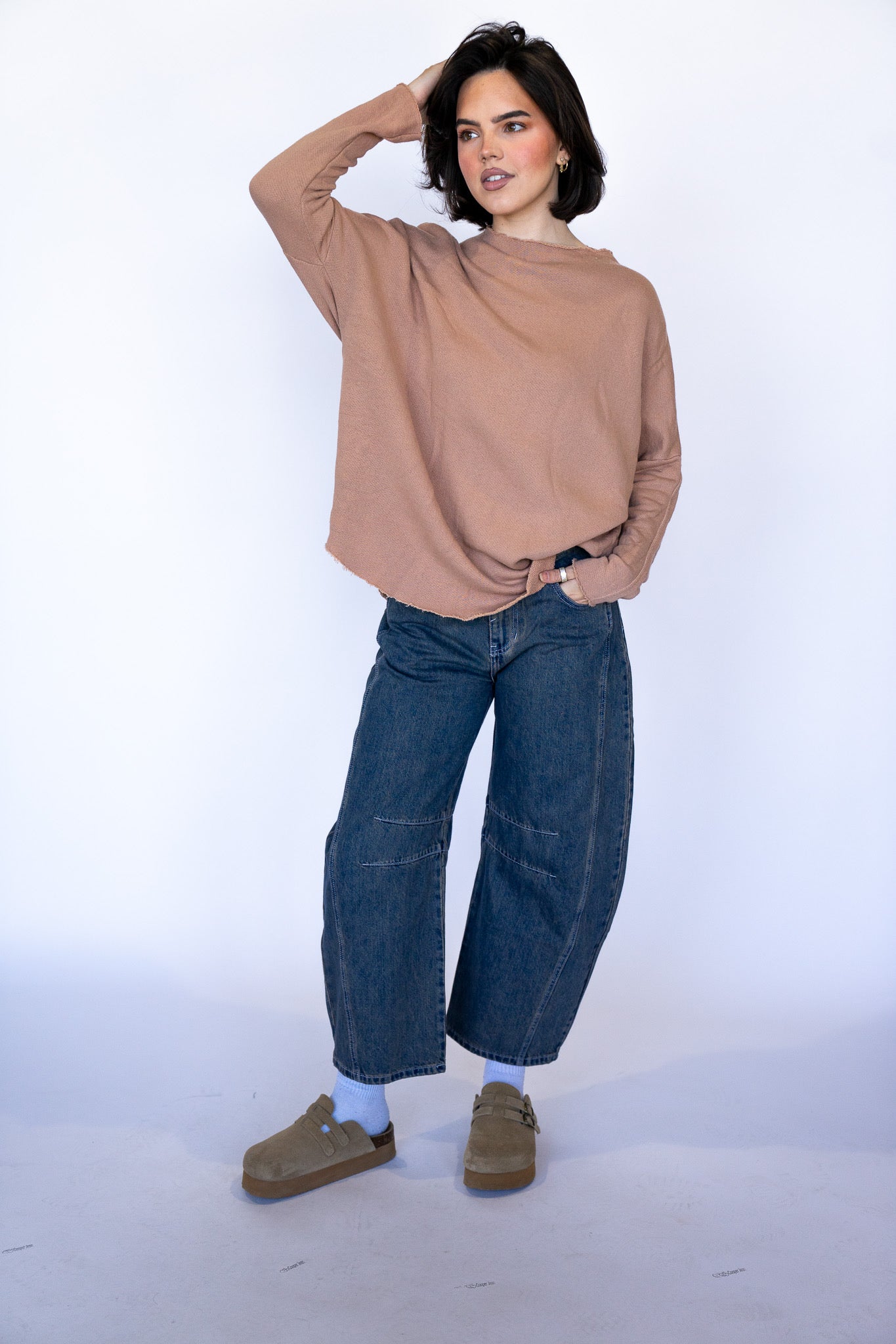 Henley Raw Edge Longsleeve