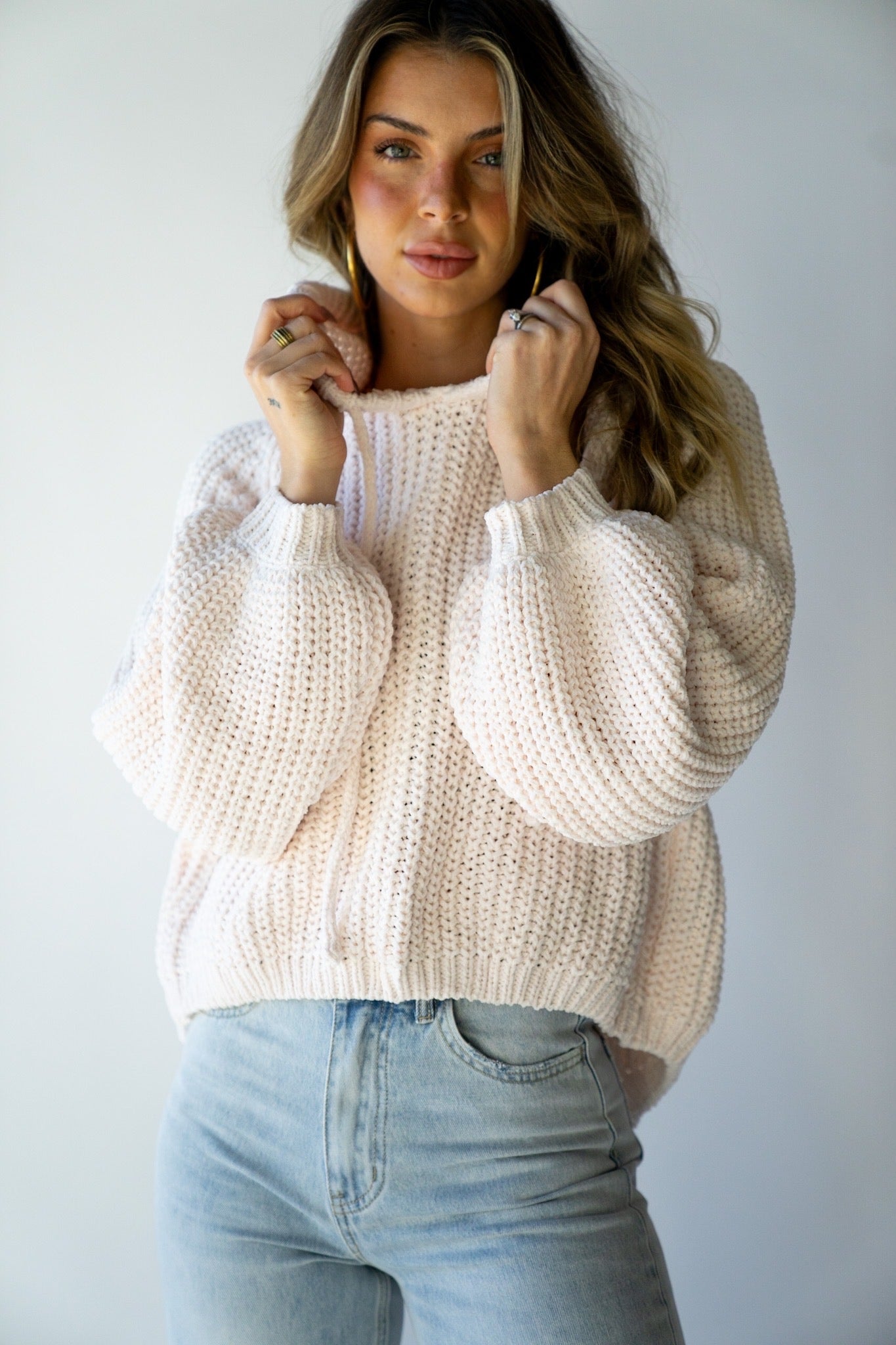 Plush Knit Hoodie (Multiple Colors)