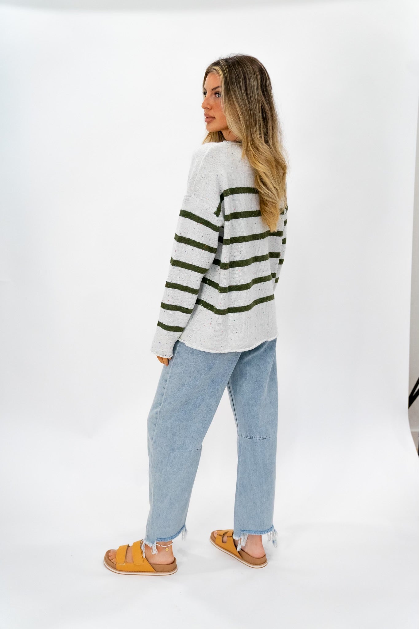 Spotted Stripe Pullover