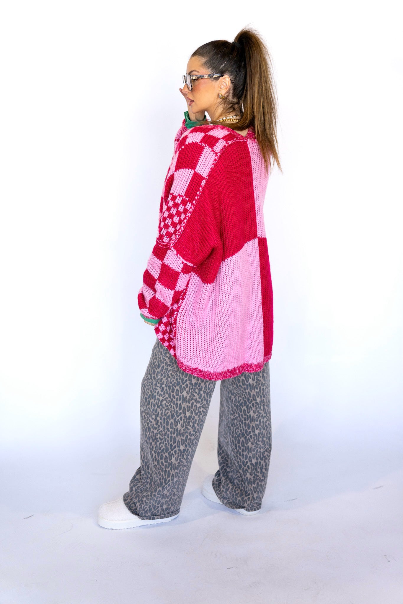 Pink & Red Ellie Knit Cardigan (13th Exclusive)