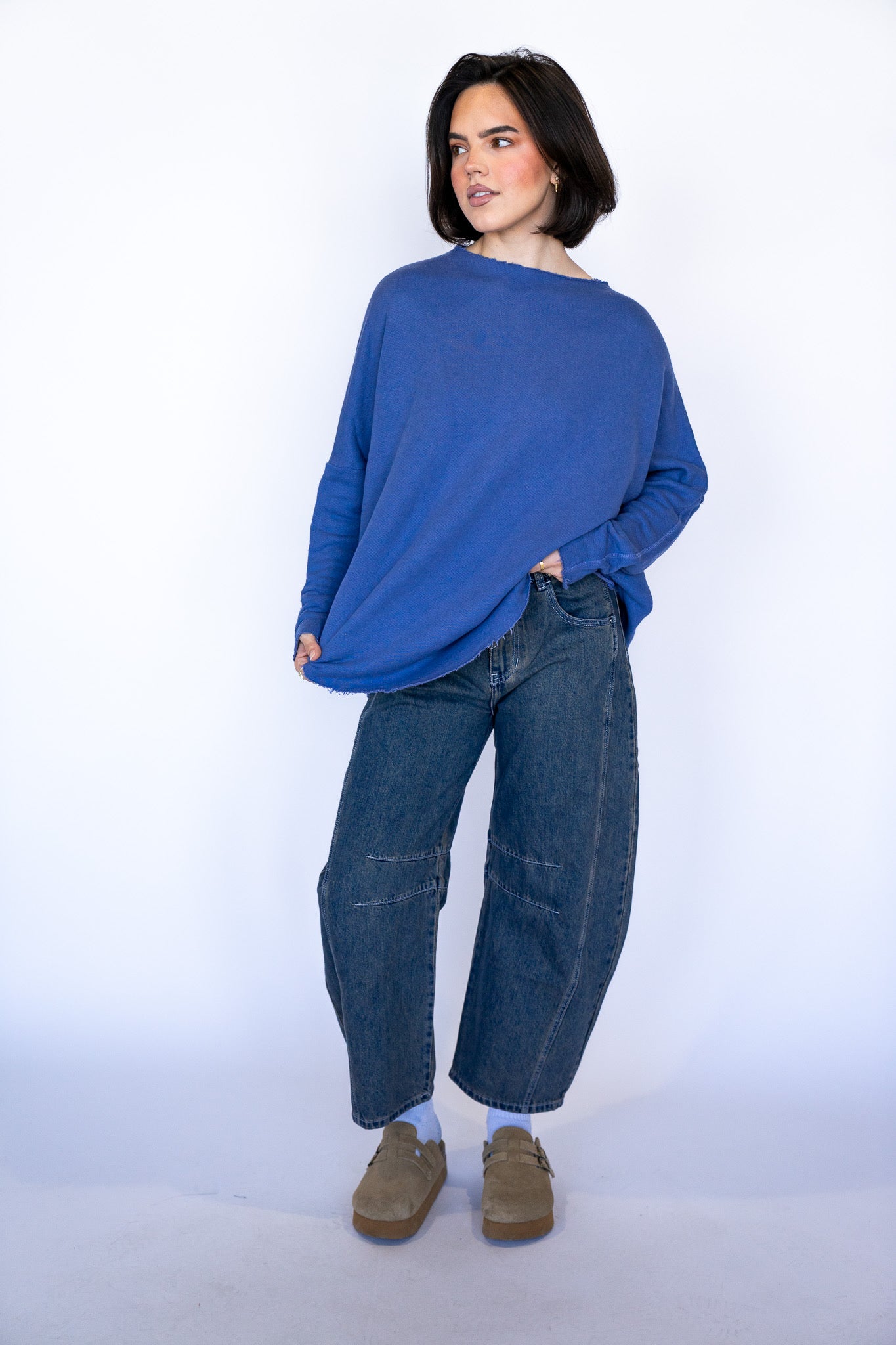 Henley Raw Edge Longsleeve