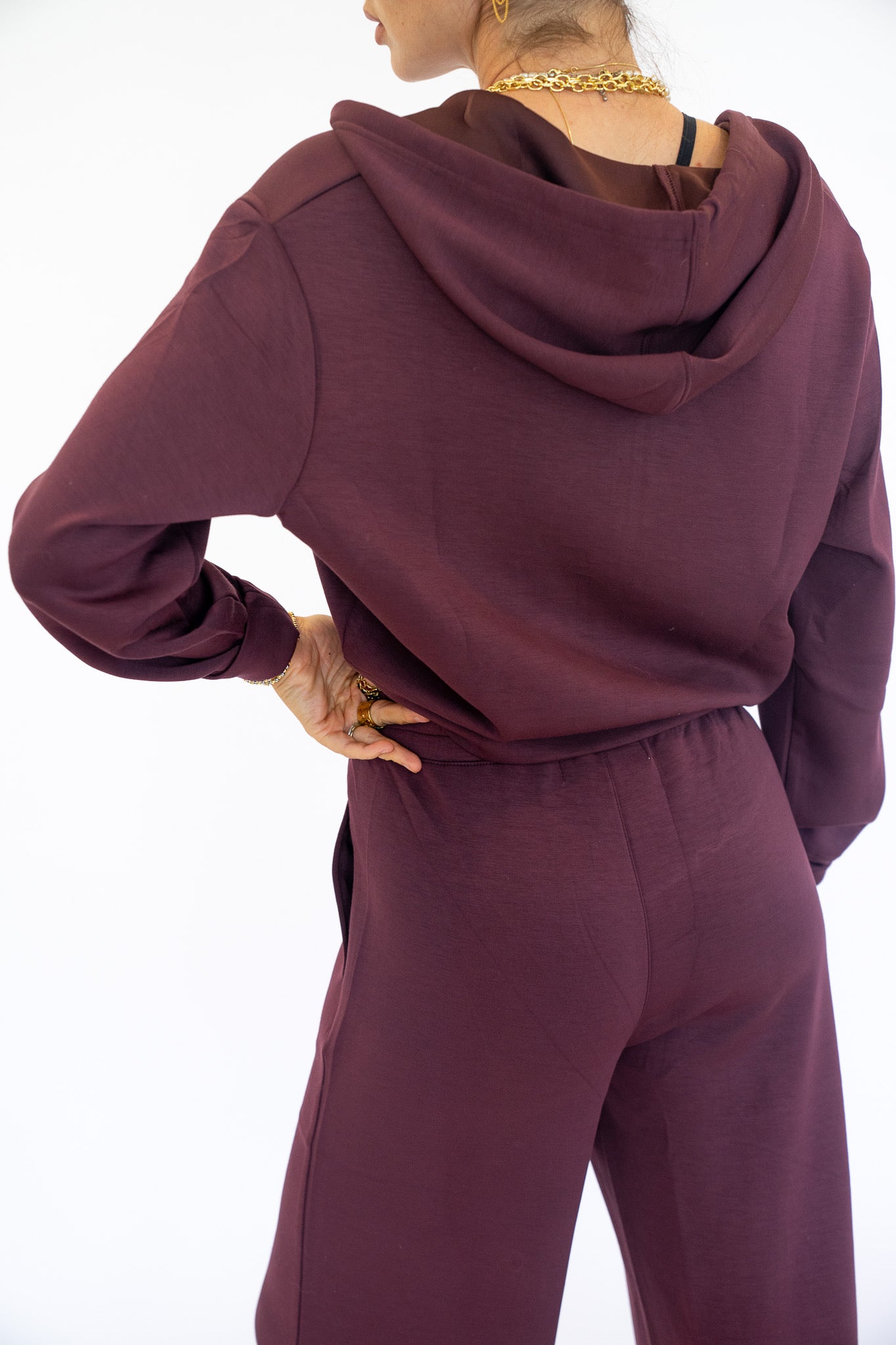 Merlot Cloud Fleece Zip Up