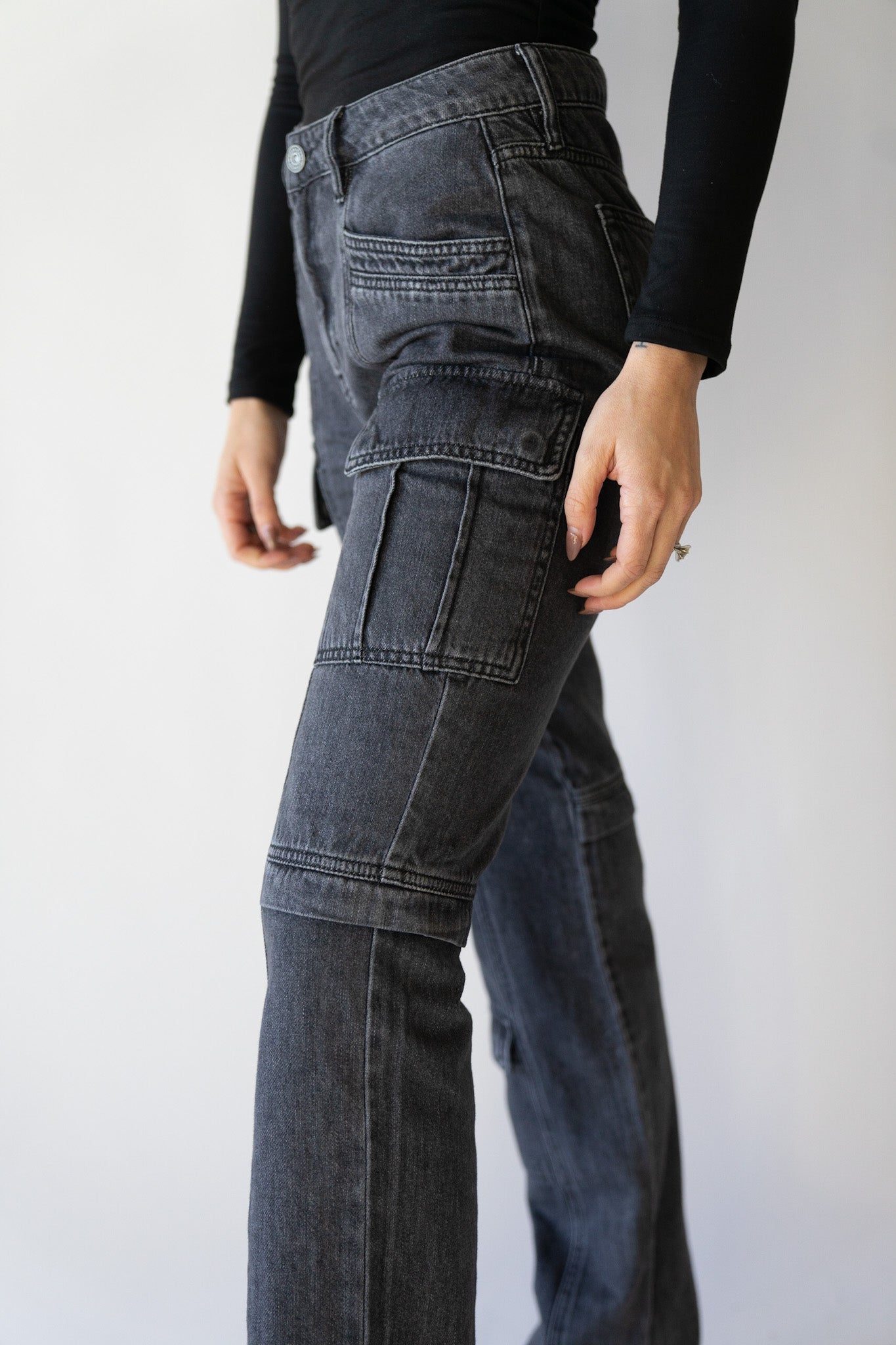 Tracey Charcoal Cargos