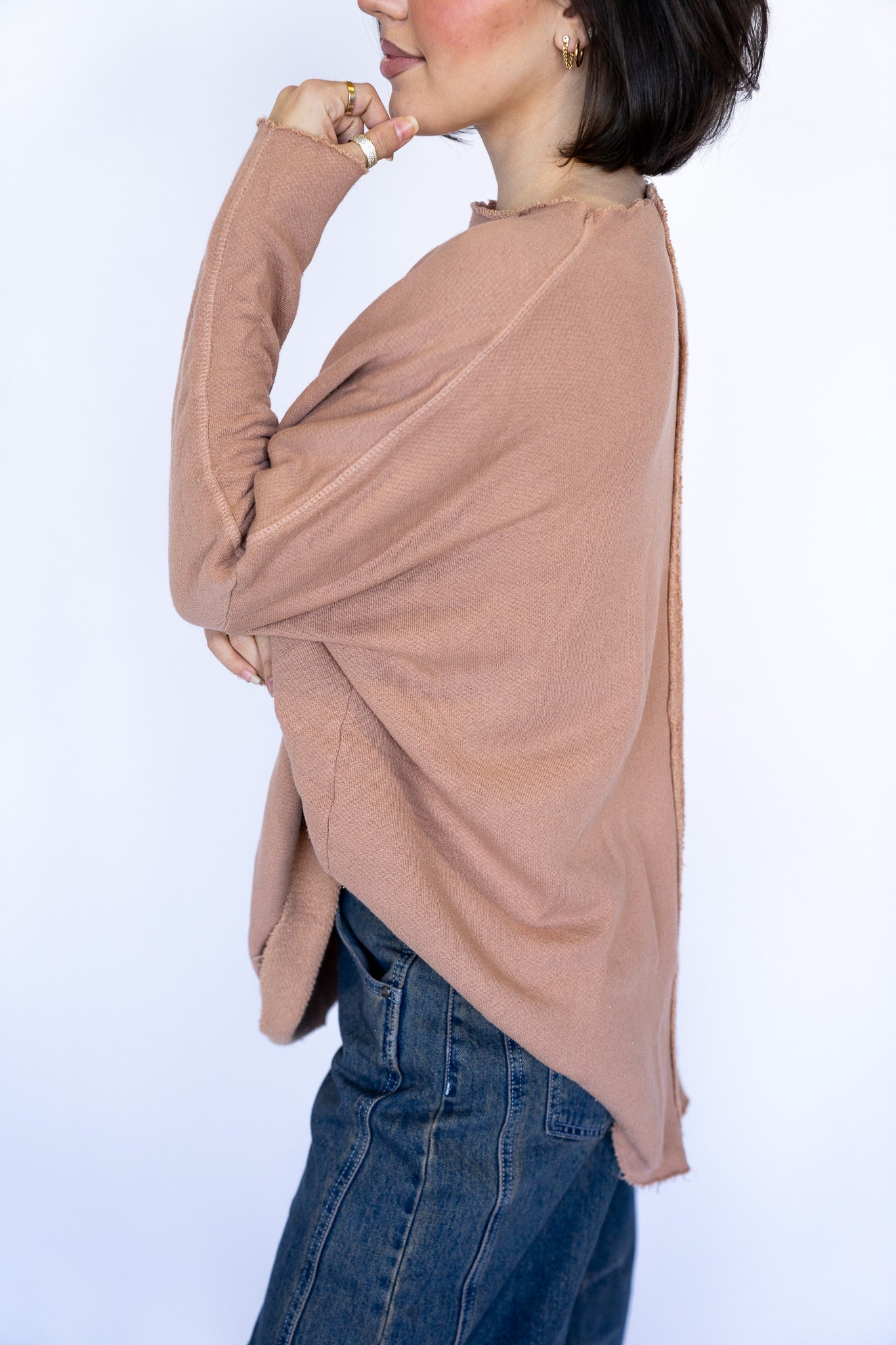 Henley Raw Edge Longsleeve