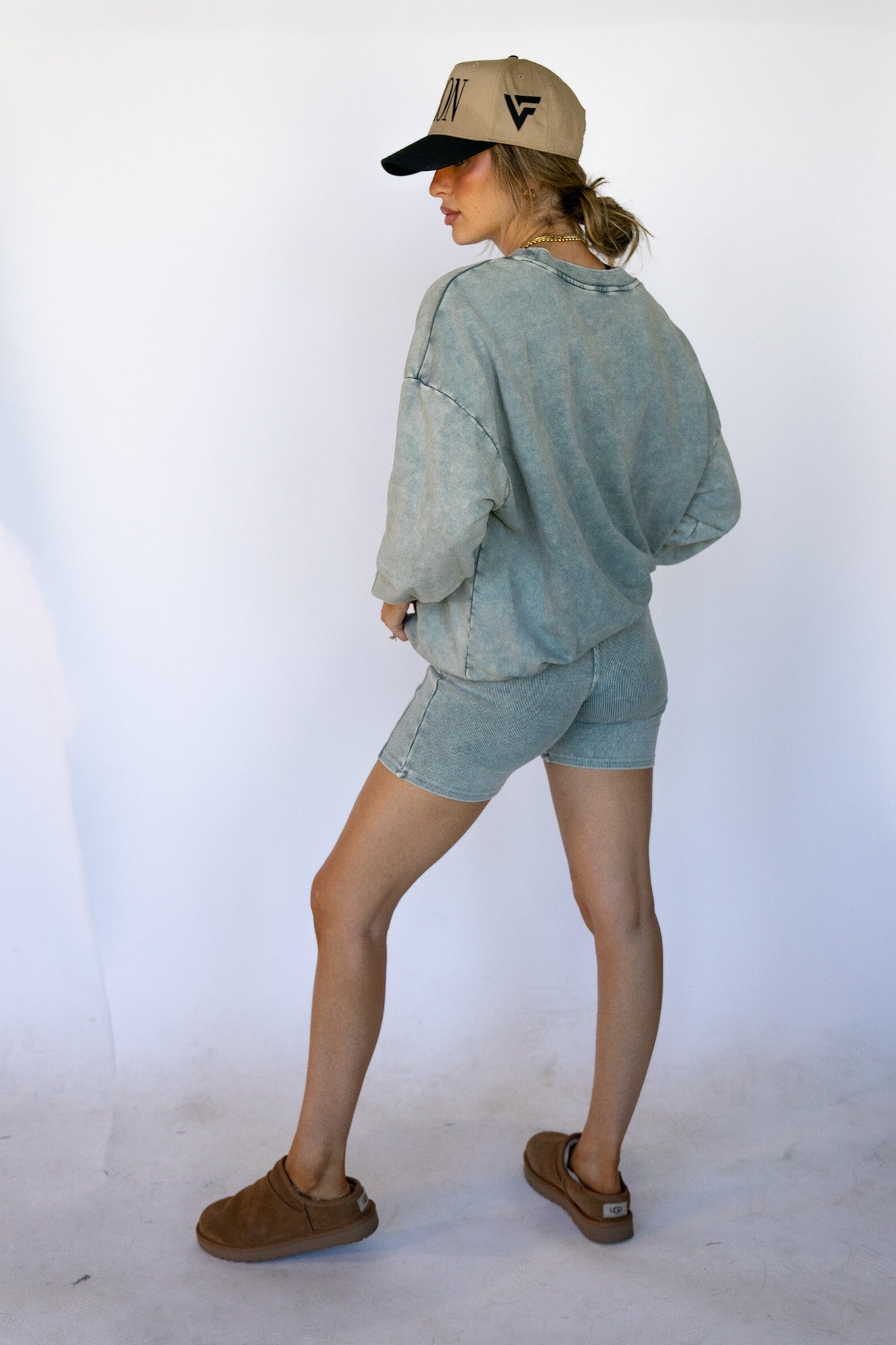 Sage Washed Oversized Pullover