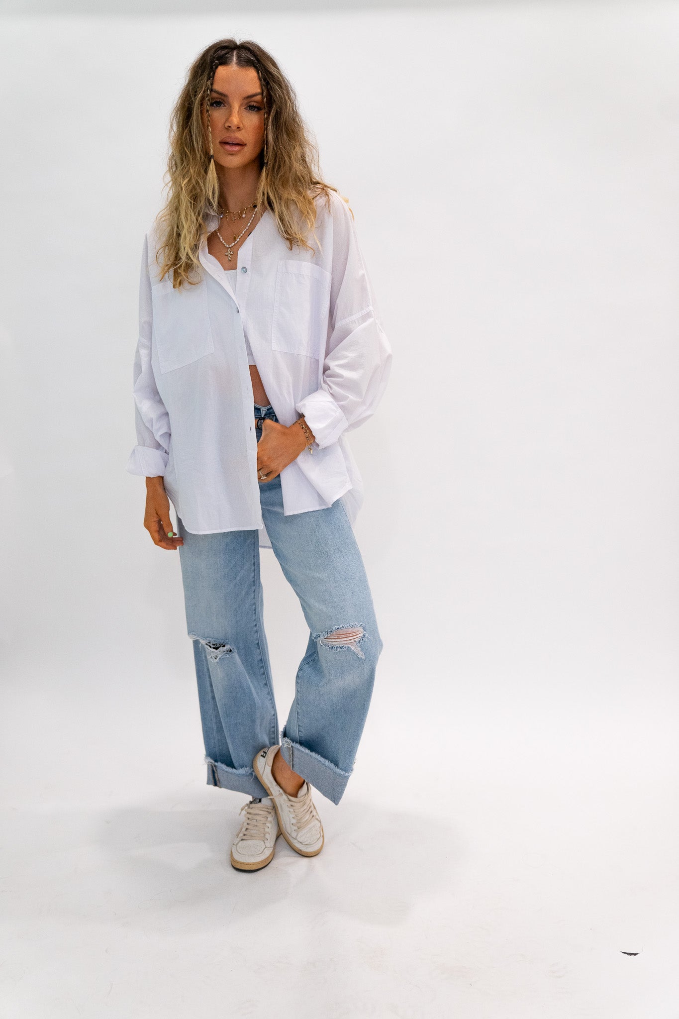 Sunshine Frayed Denim
