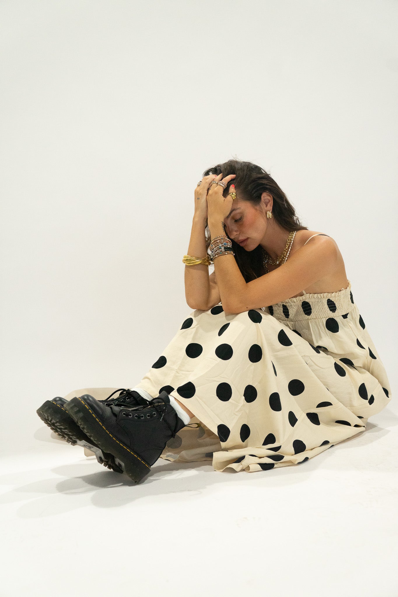 Polka Dot Maxi Dress (Multiple Colors)