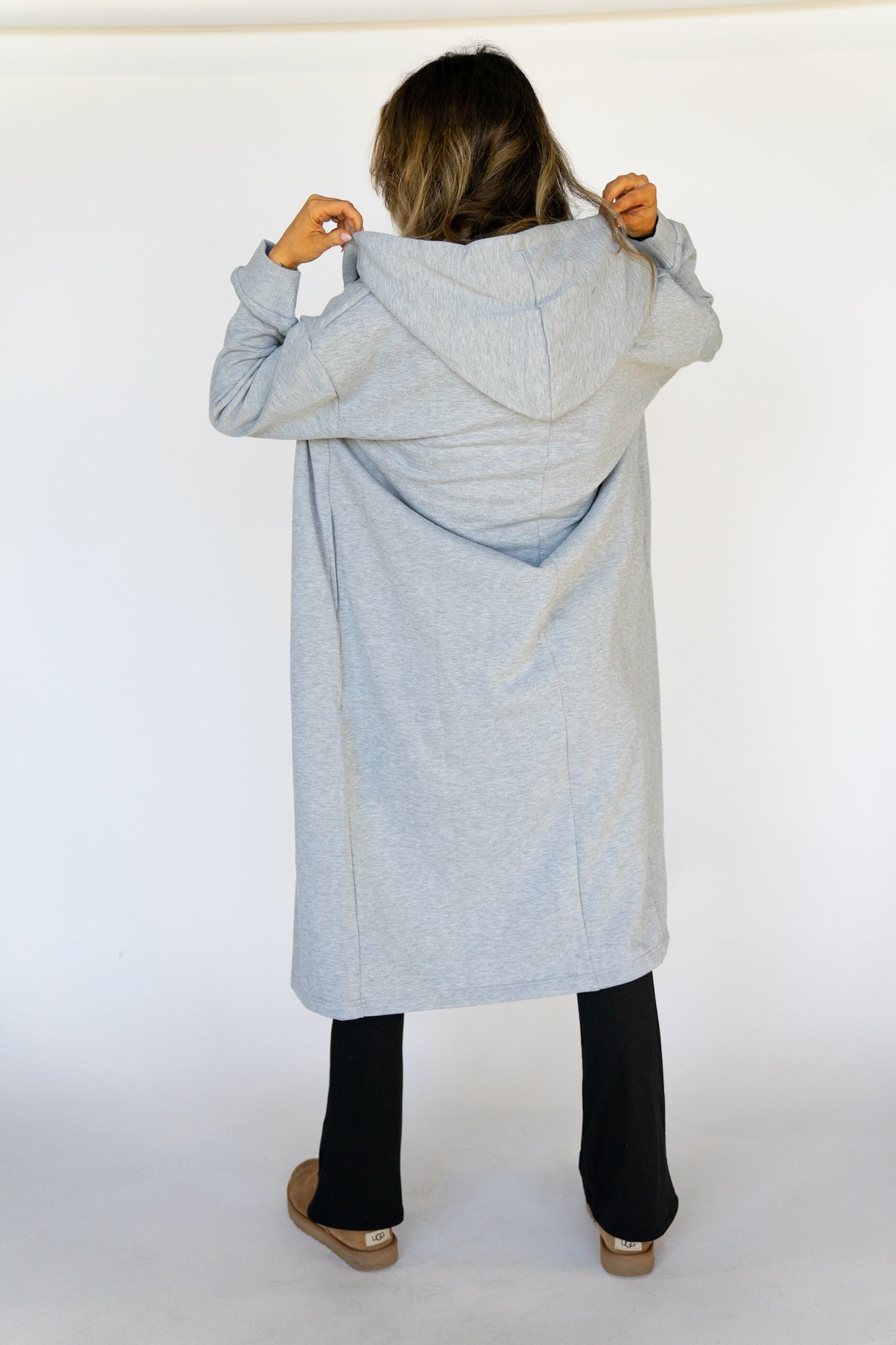 Longline Hooded Cardigan (Multiple Colors)