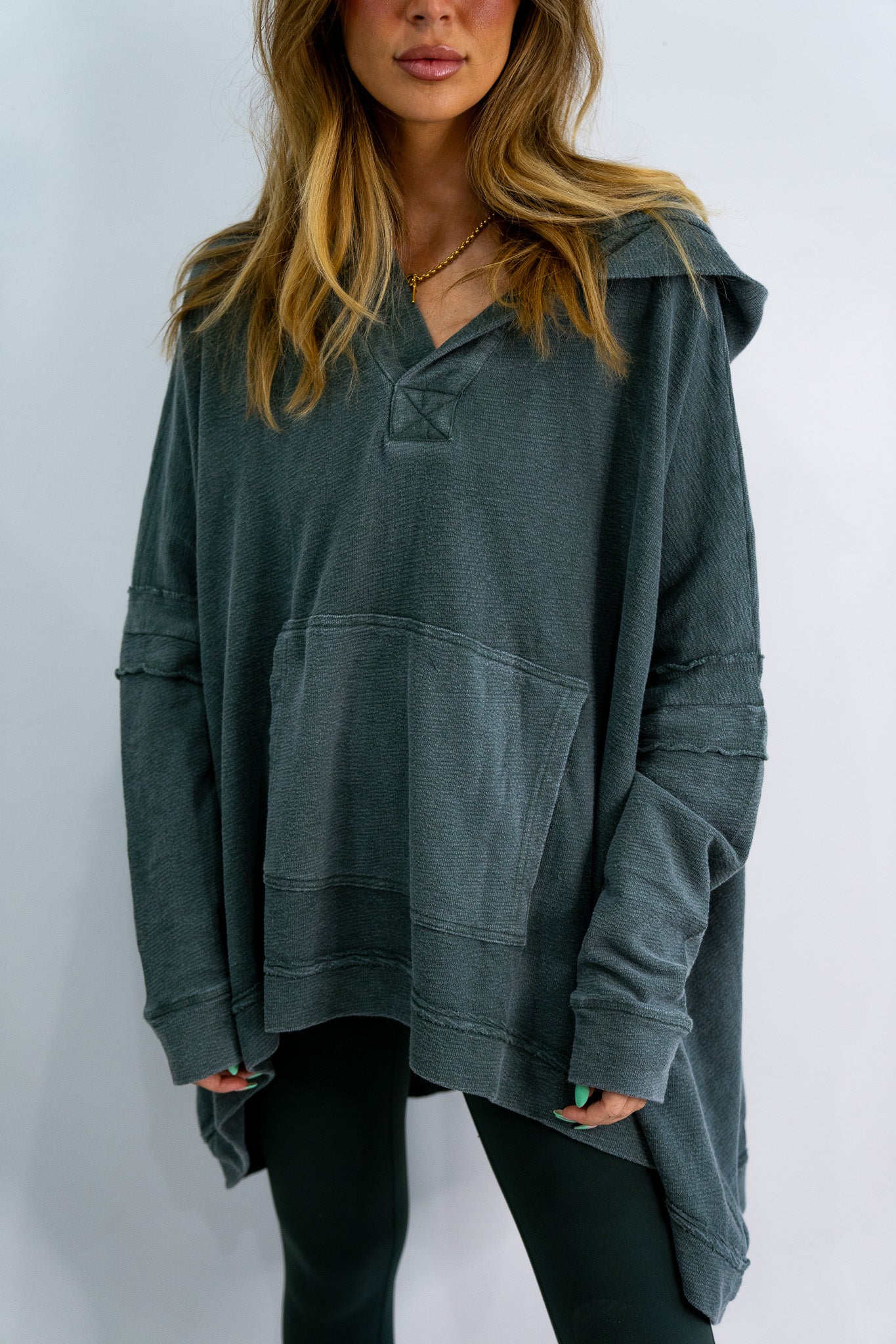 Her Cozy Poncho (Multiple Colors)