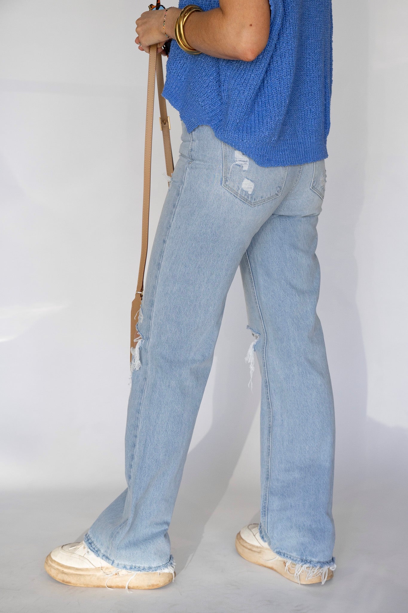 Distressed Hem Promise Jeans