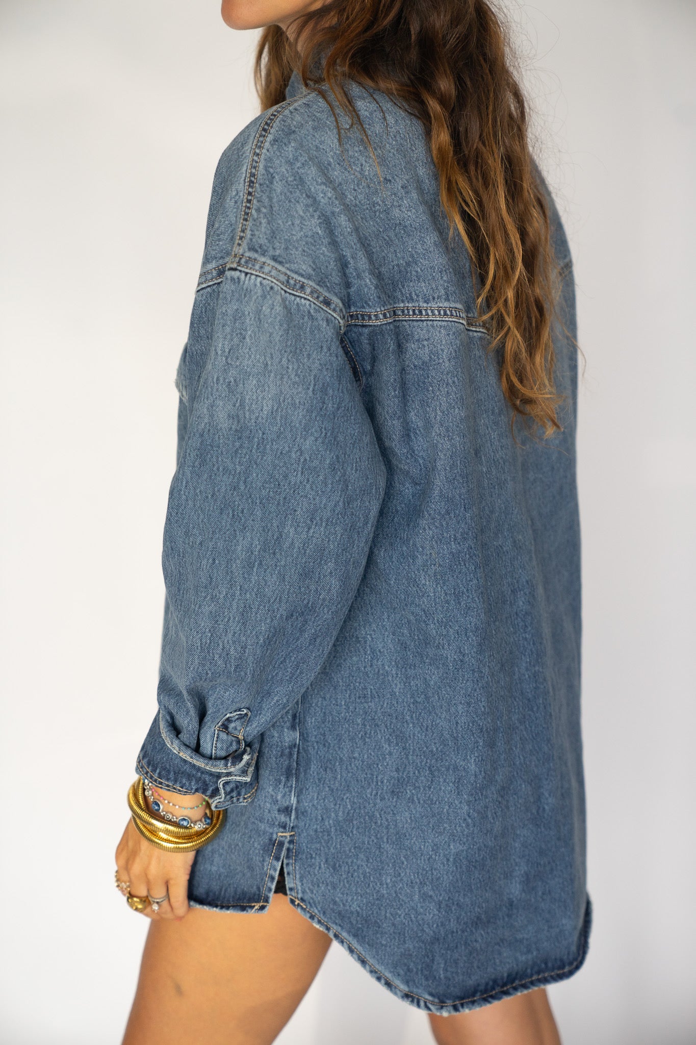 Abby Oversized Denim Top