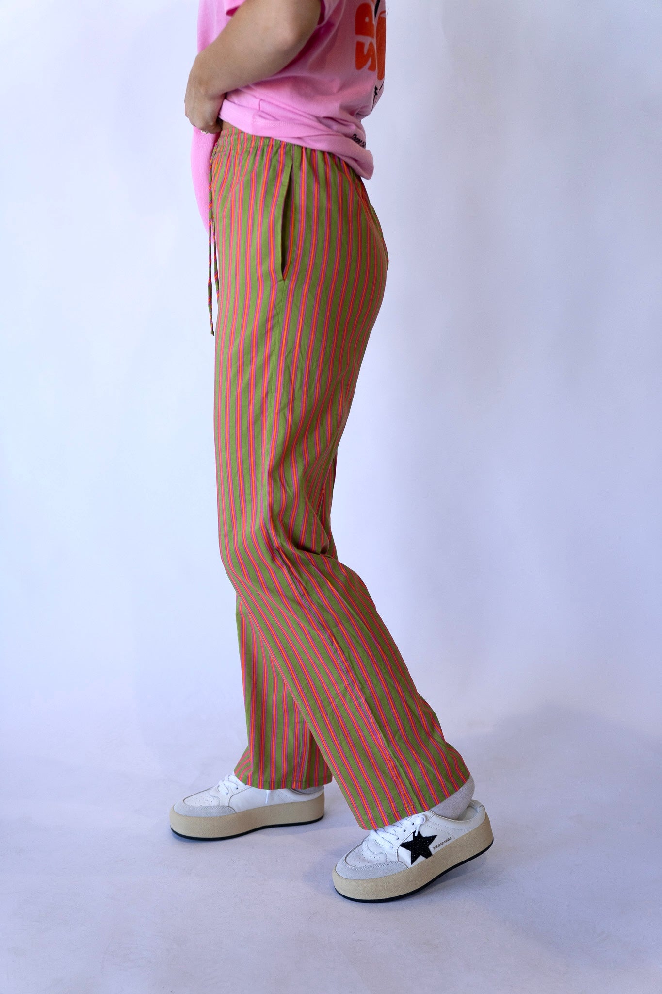 Cherry Stripe Pants