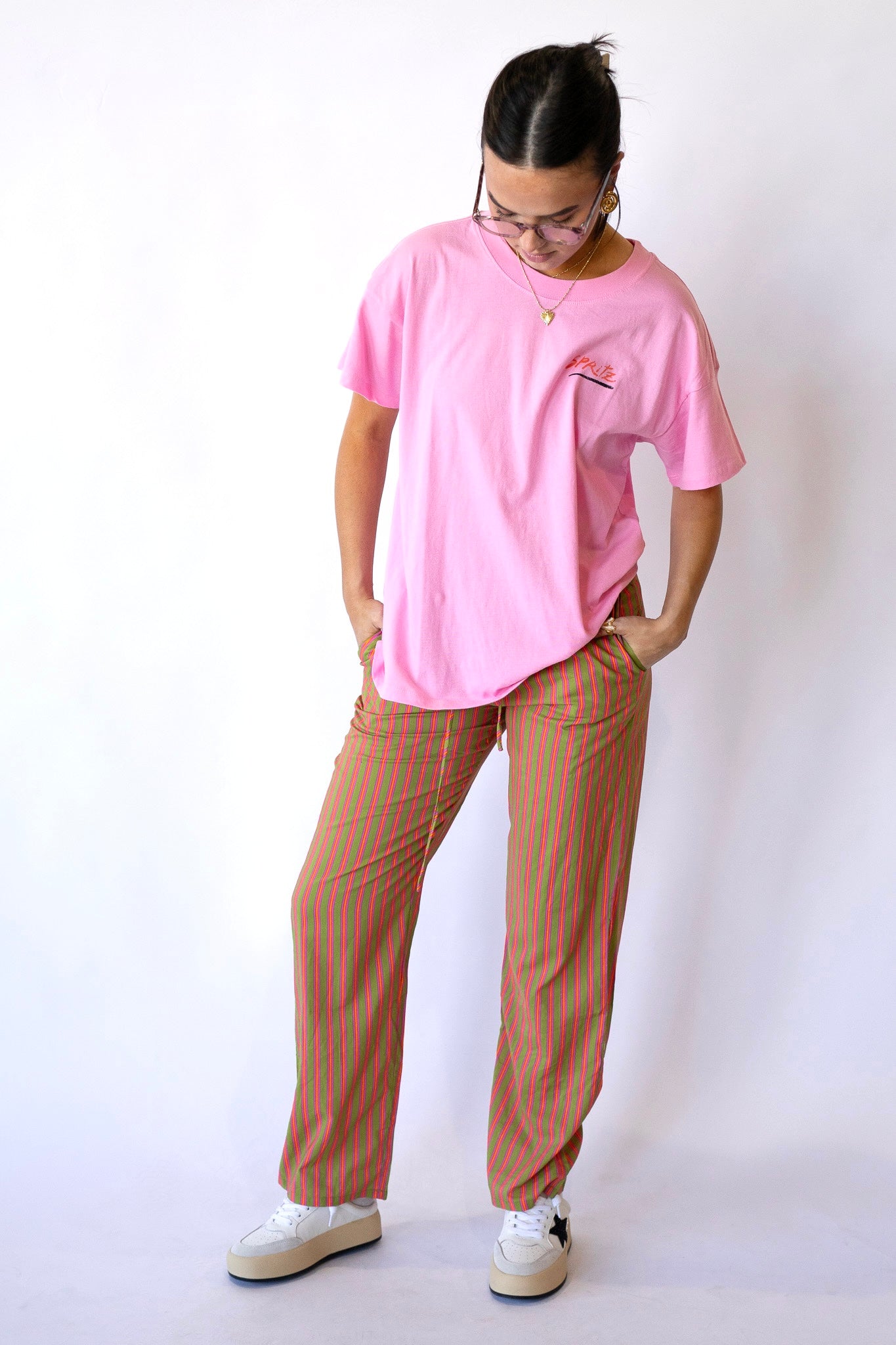 Cherry Stripe Pants