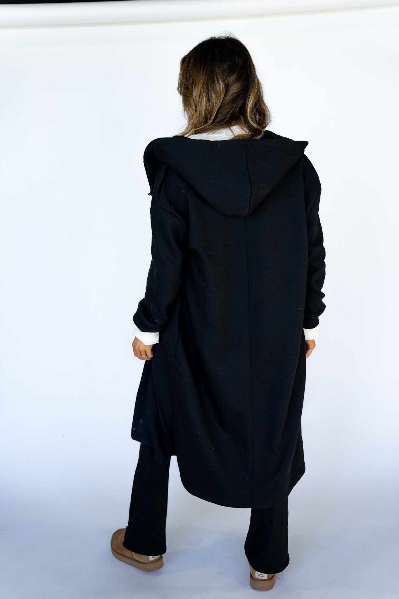 Longline Hooded Cardigan (Multiple Colors)