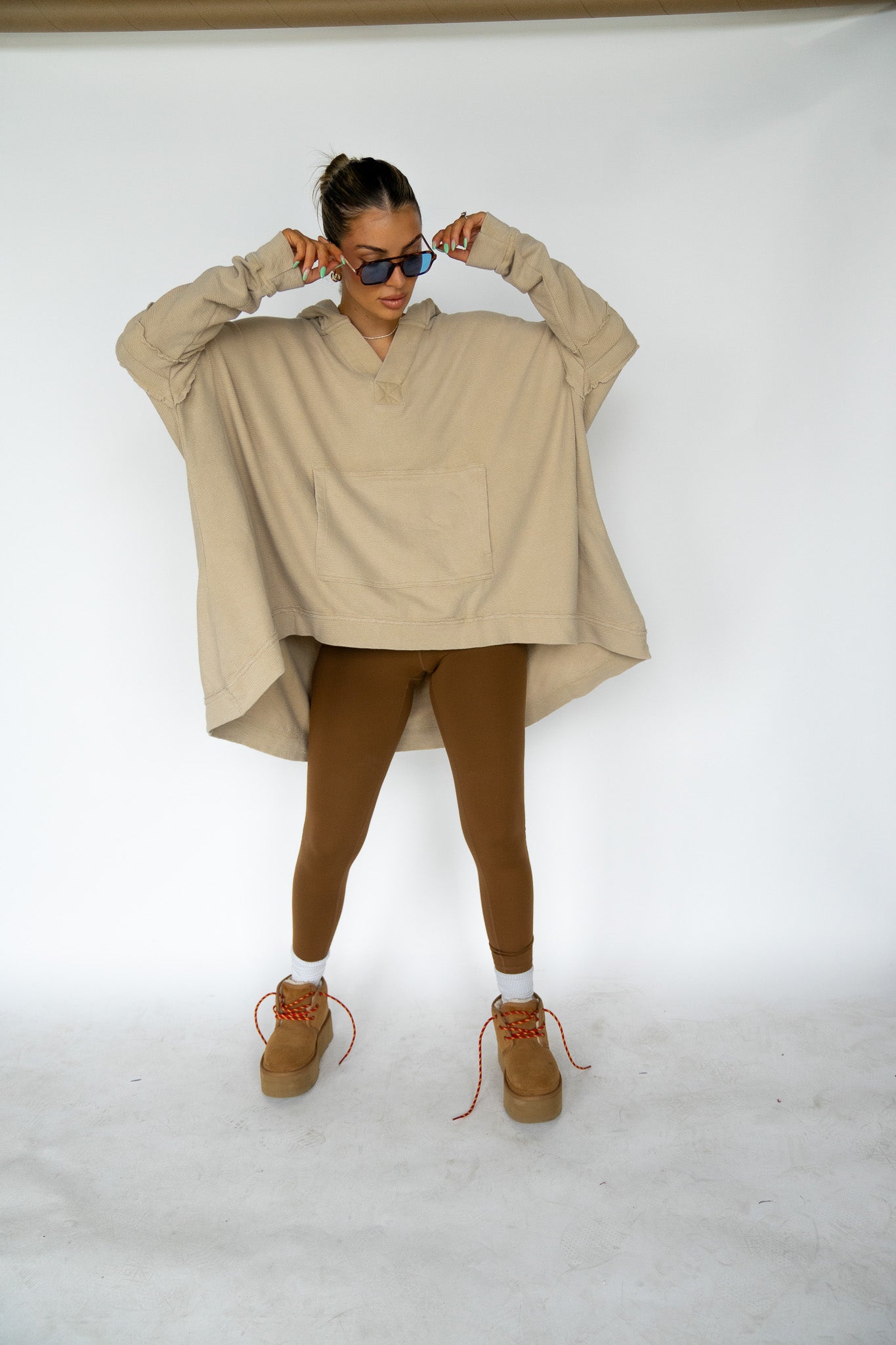 Her Cozy Poncho (Multiple Colors)
