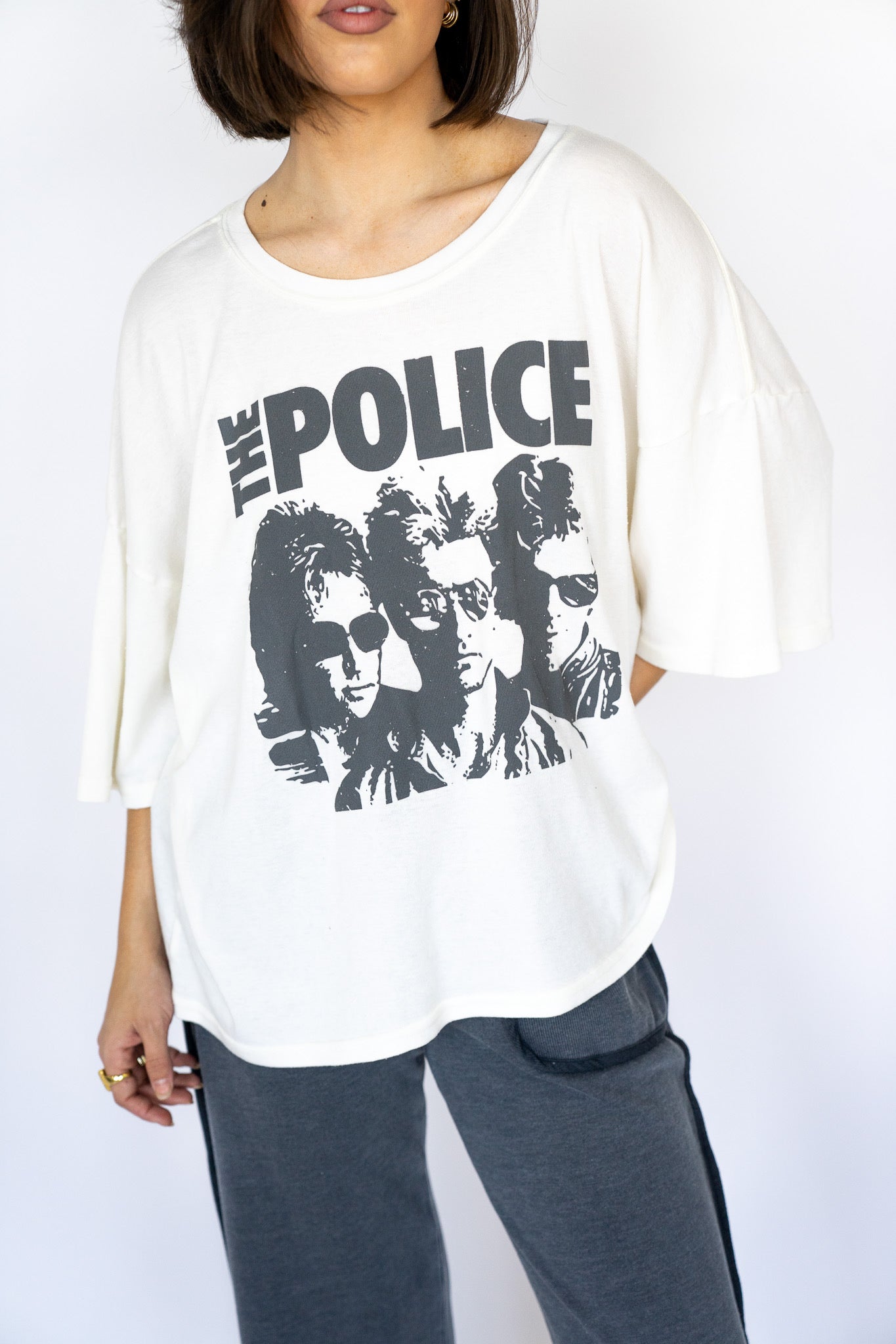 The Police Vintage Graphic Oversized Tee