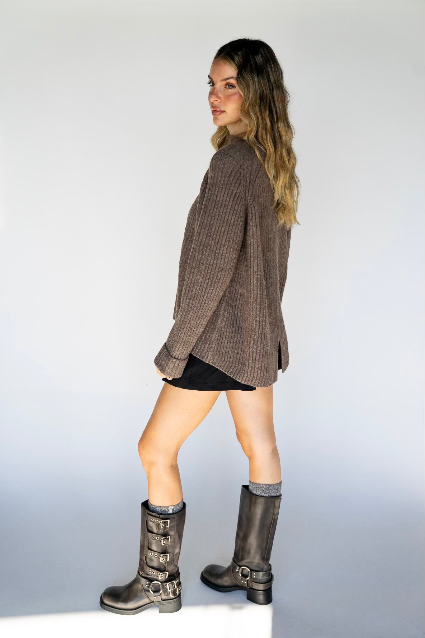 Stretchy Black Skort
