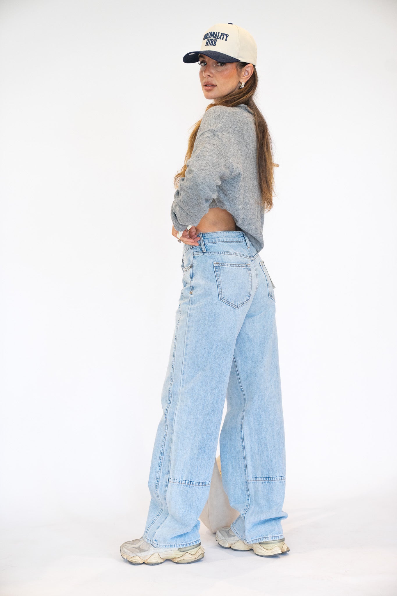 Light Wash Seamed Logan Jeans