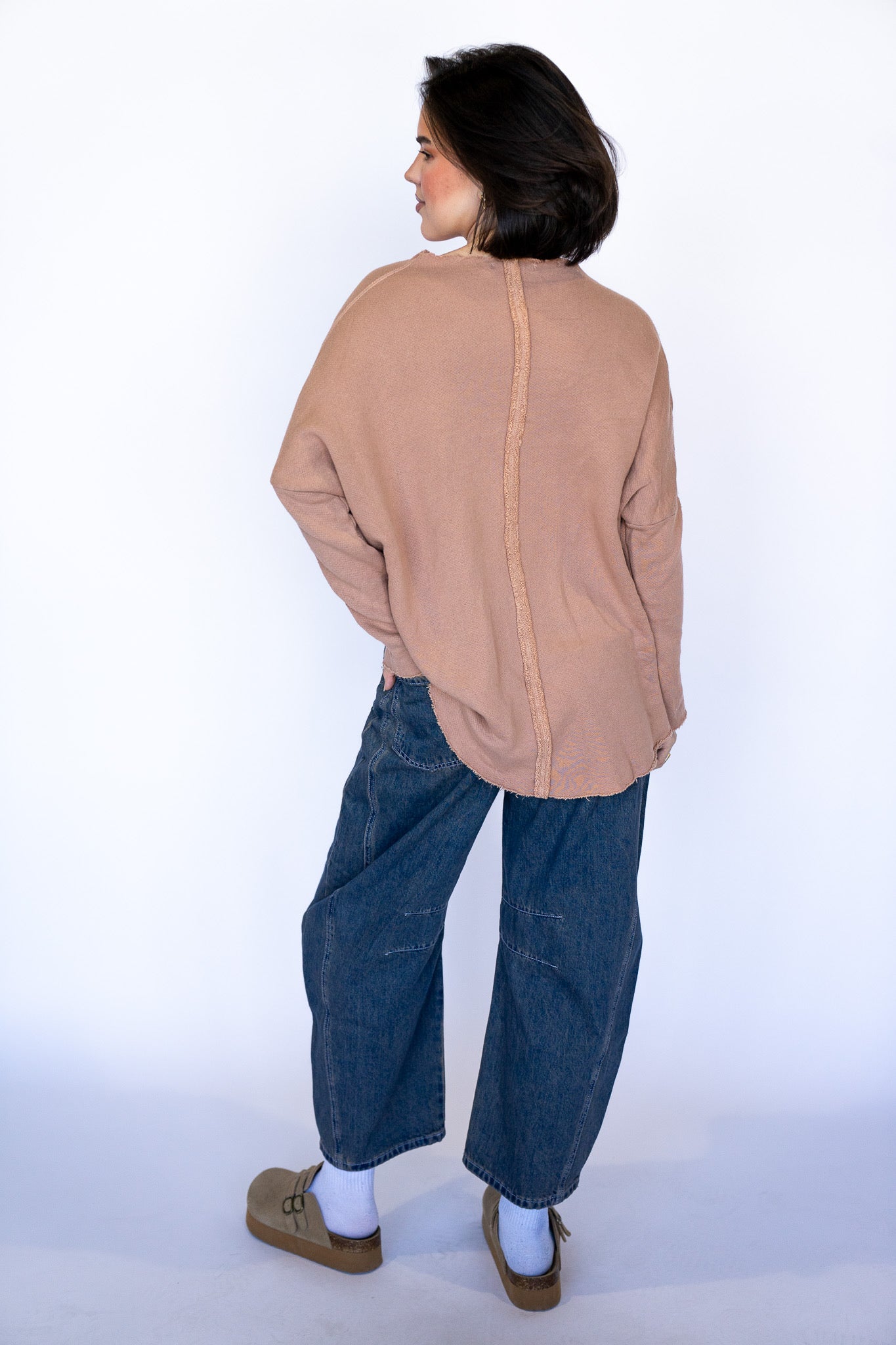 Henley Raw Edge Longsleeve