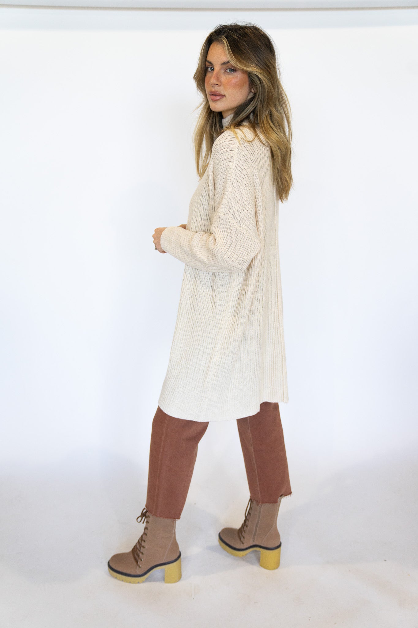 High Neck Knit Sweater