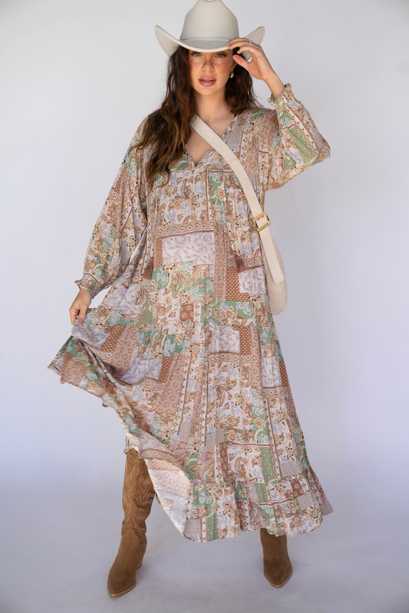 Desert Bloom Boho Maxi