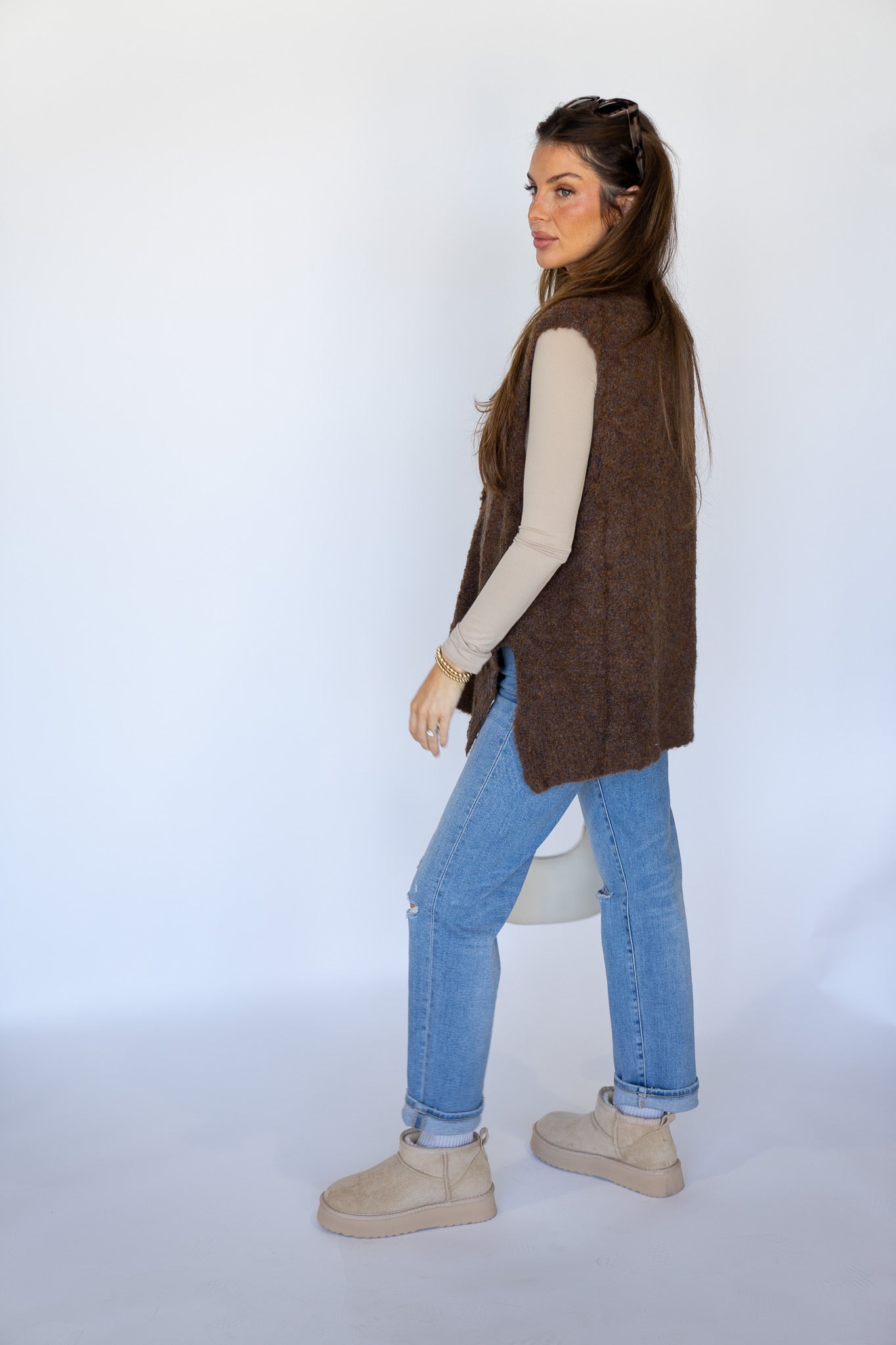 Brown Wool Vest