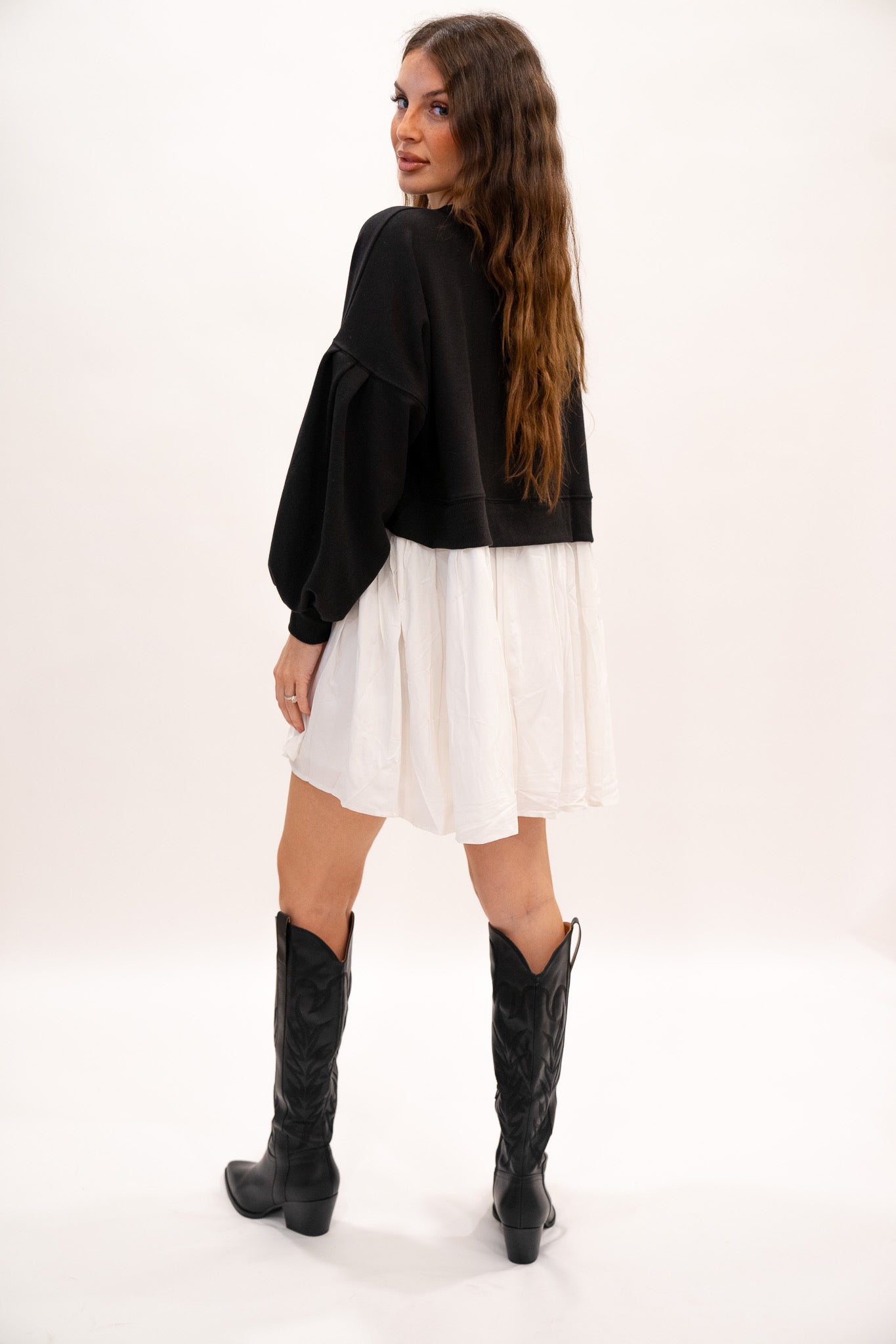 Contrast Mini Dress