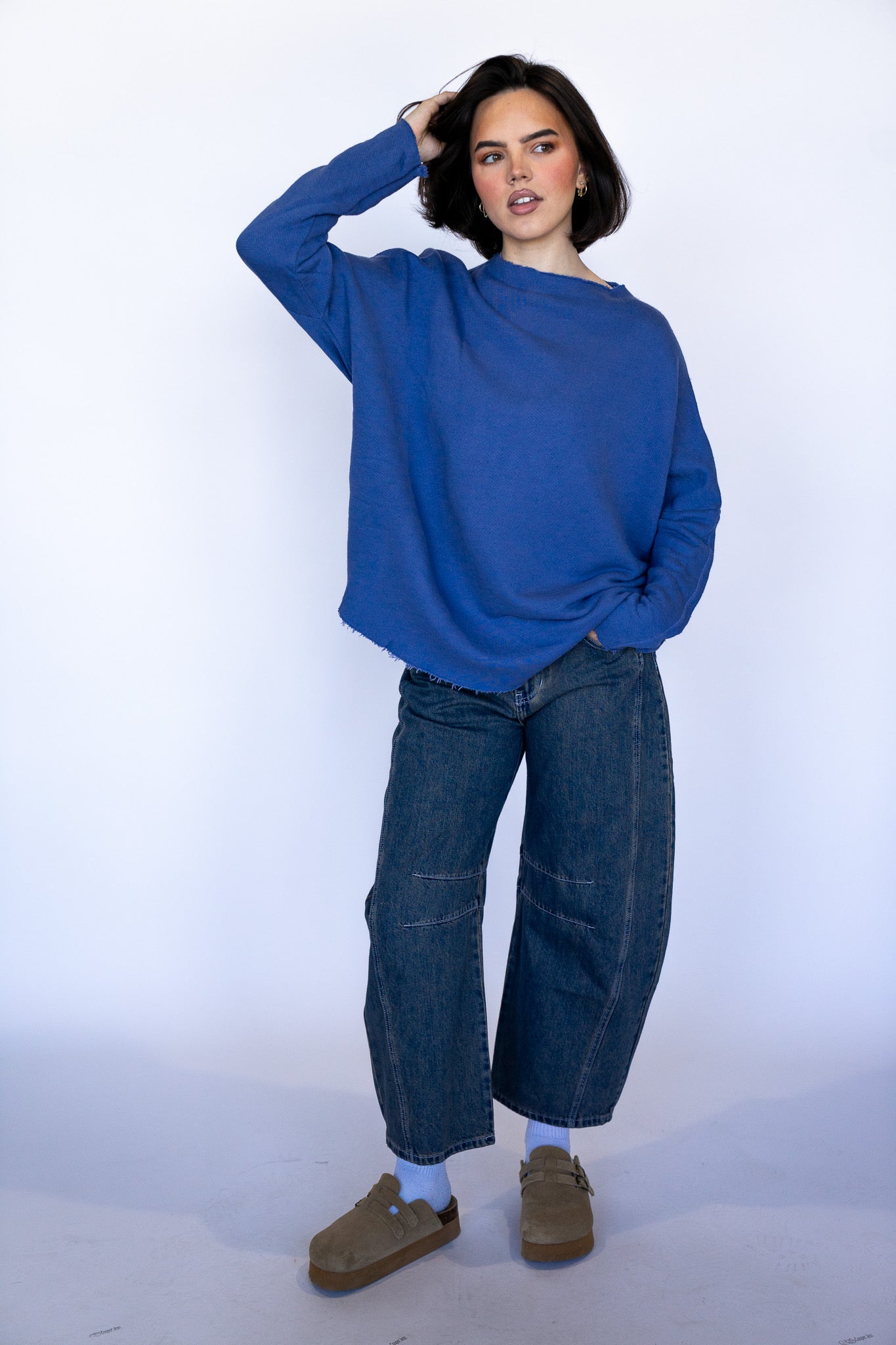 Henley Raw Edge Longsleeve