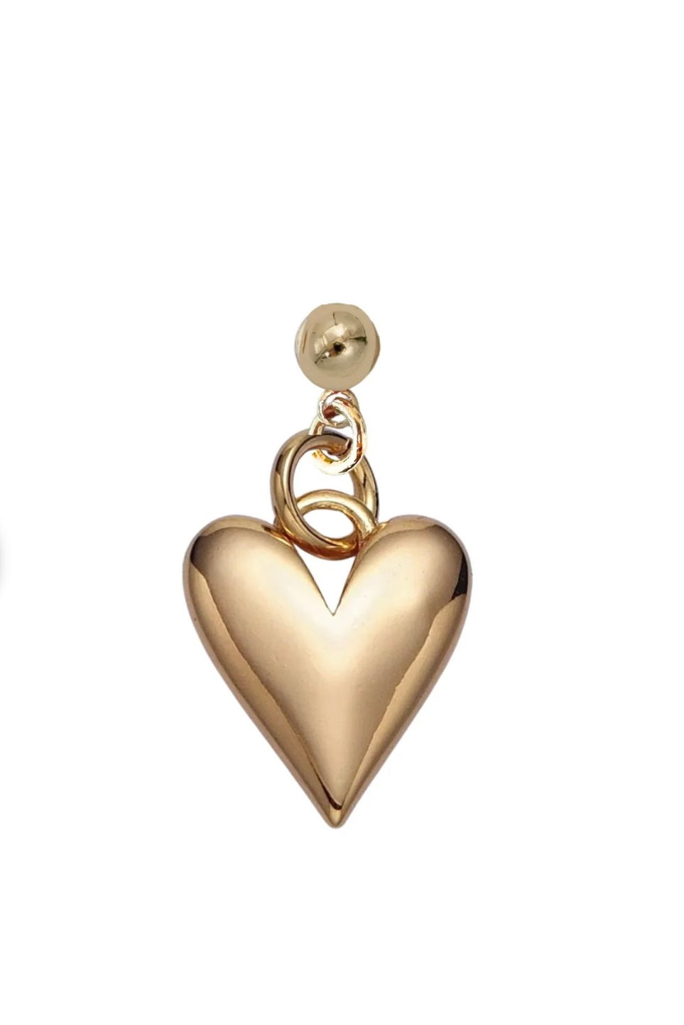 Vintage Heart Drop Charm