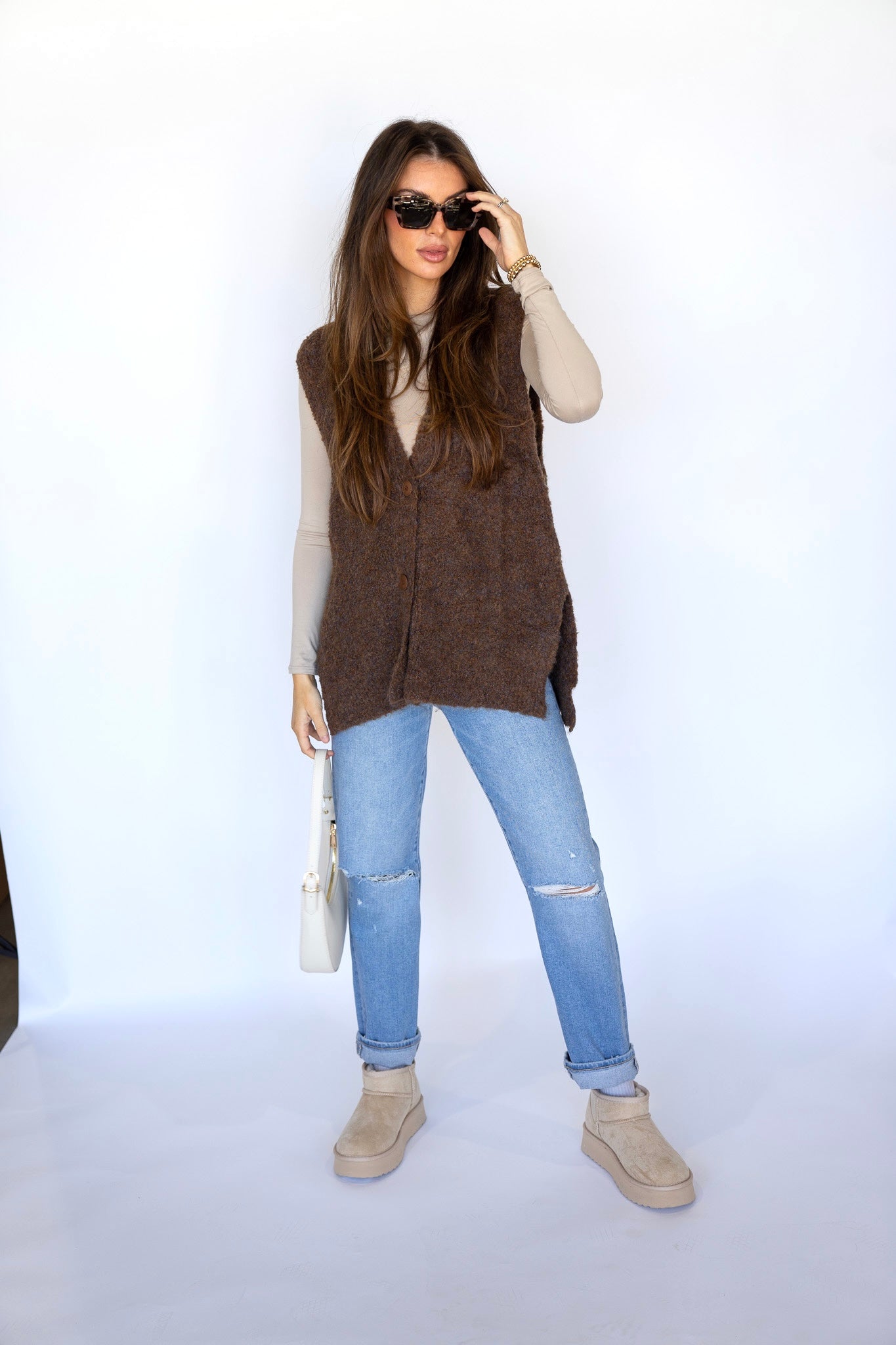 Brown Wool Vest