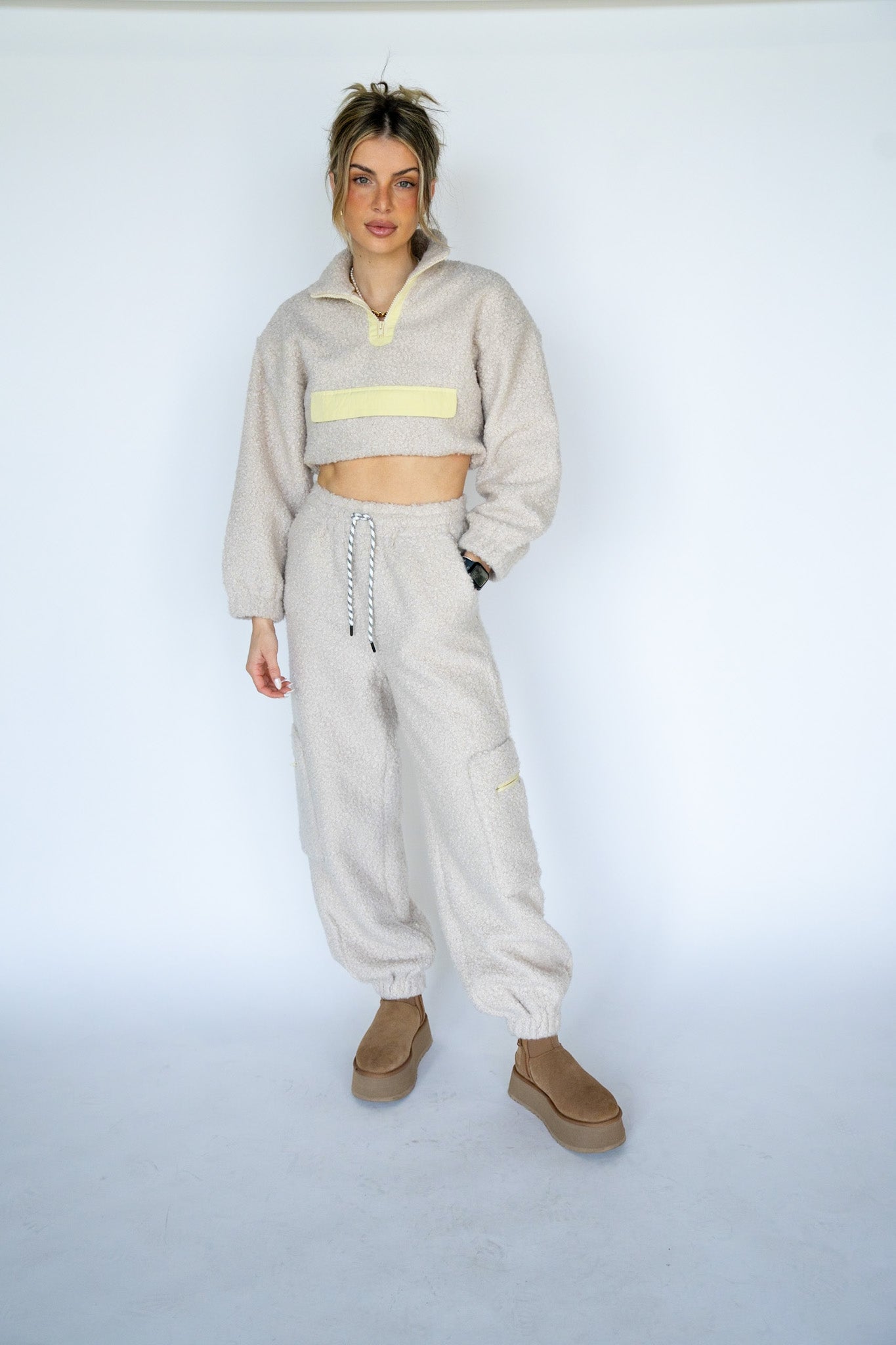 Cozy Cream Joggers