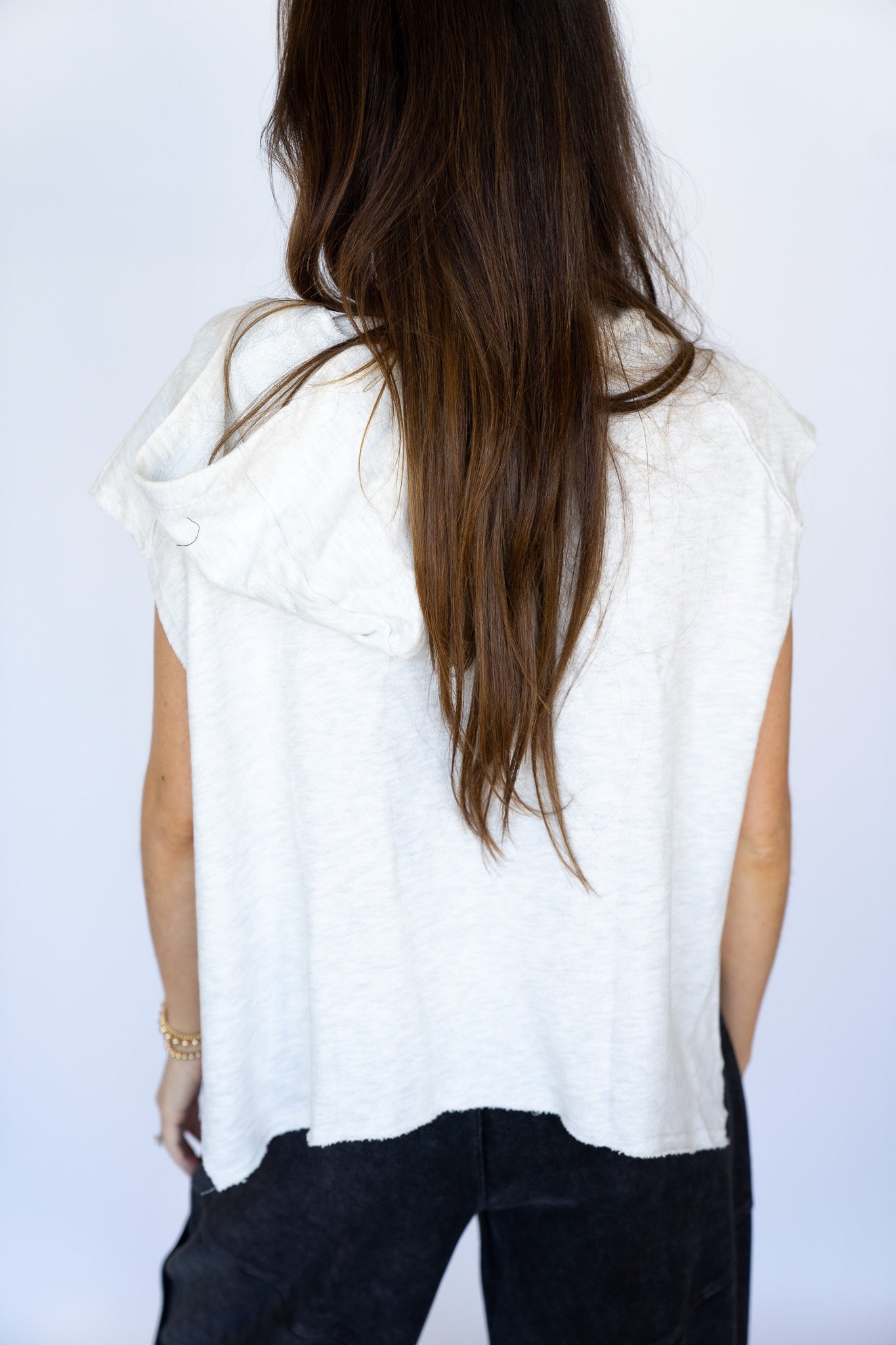 The Oversized Sleeveless Hoodie
