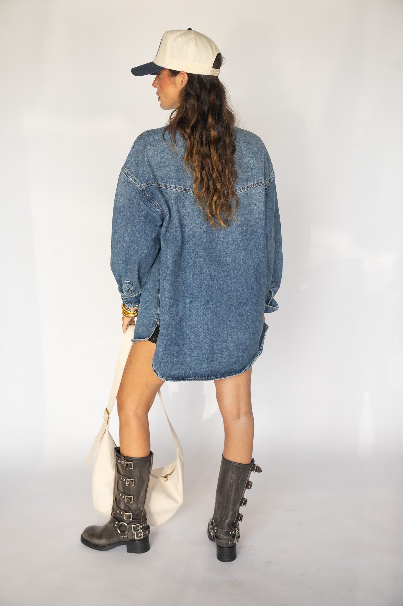 Abby Oversized Denim Top