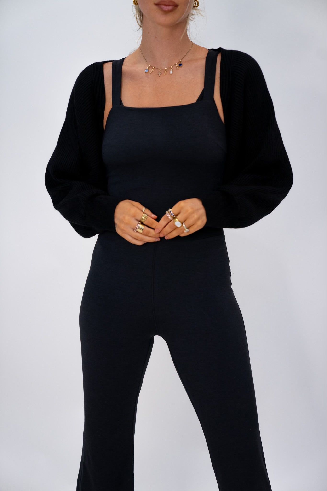 Black Shrug Cardigan