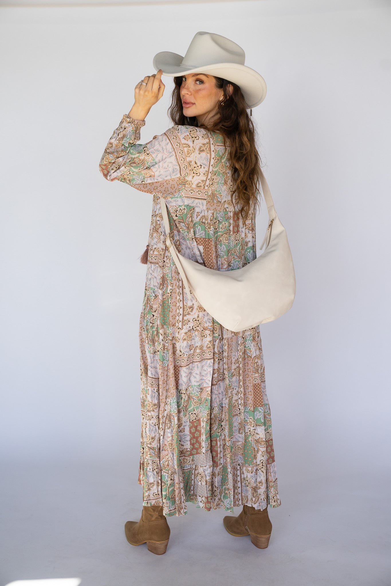 Desert Bloom Boho Maxi