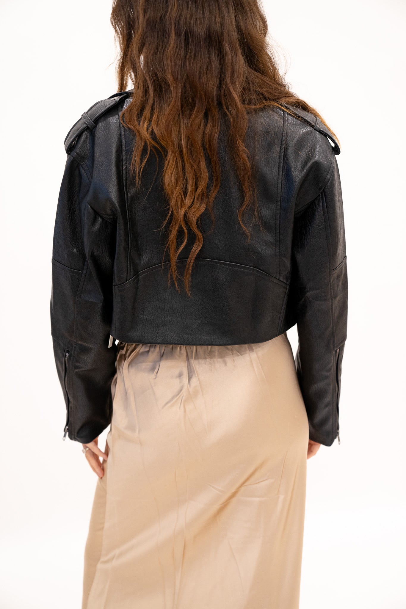 Black Leather Moto Jacket