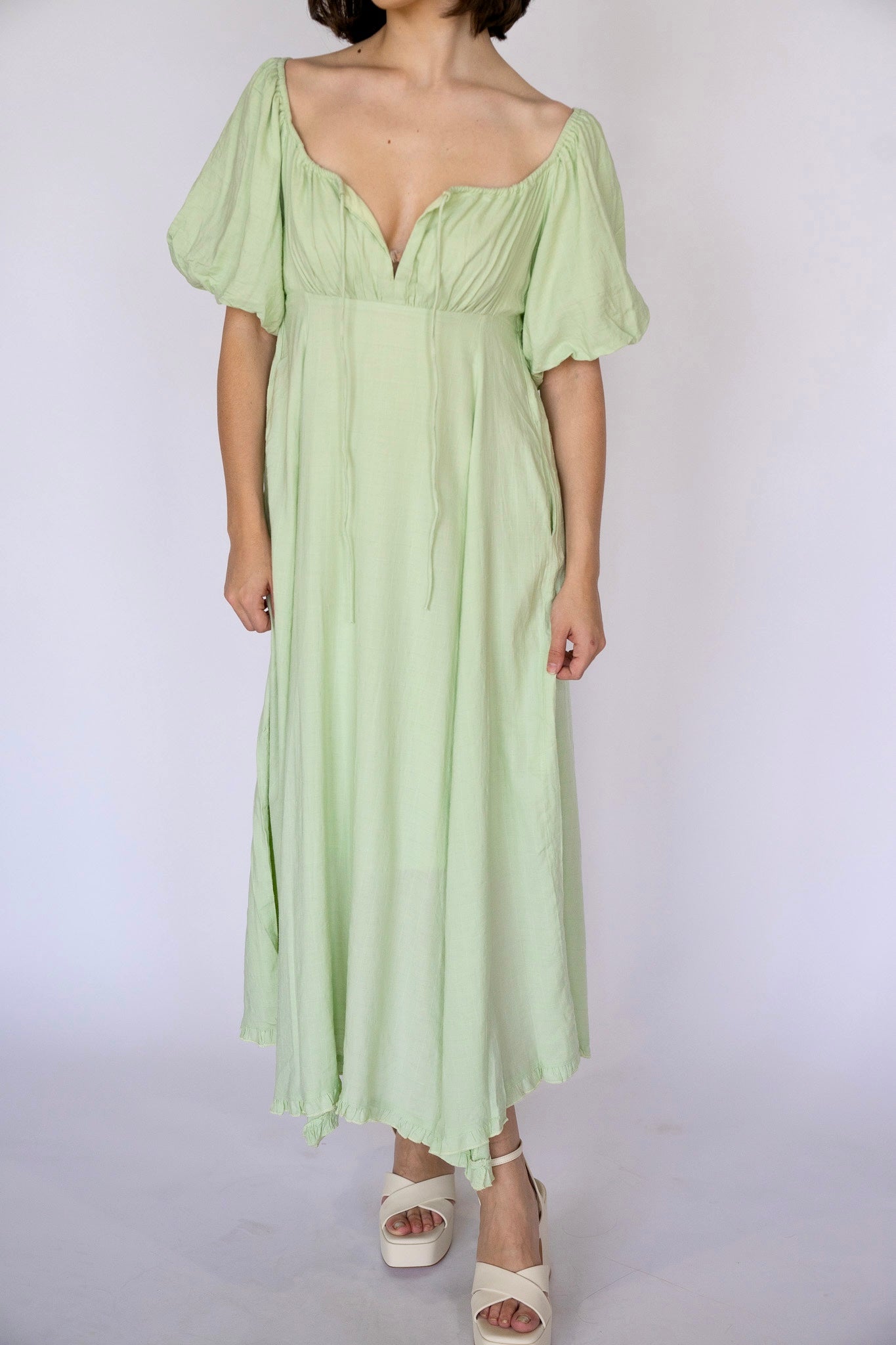 Meadow Breeze Puff Sleeve Dress (Multiple Colors)
