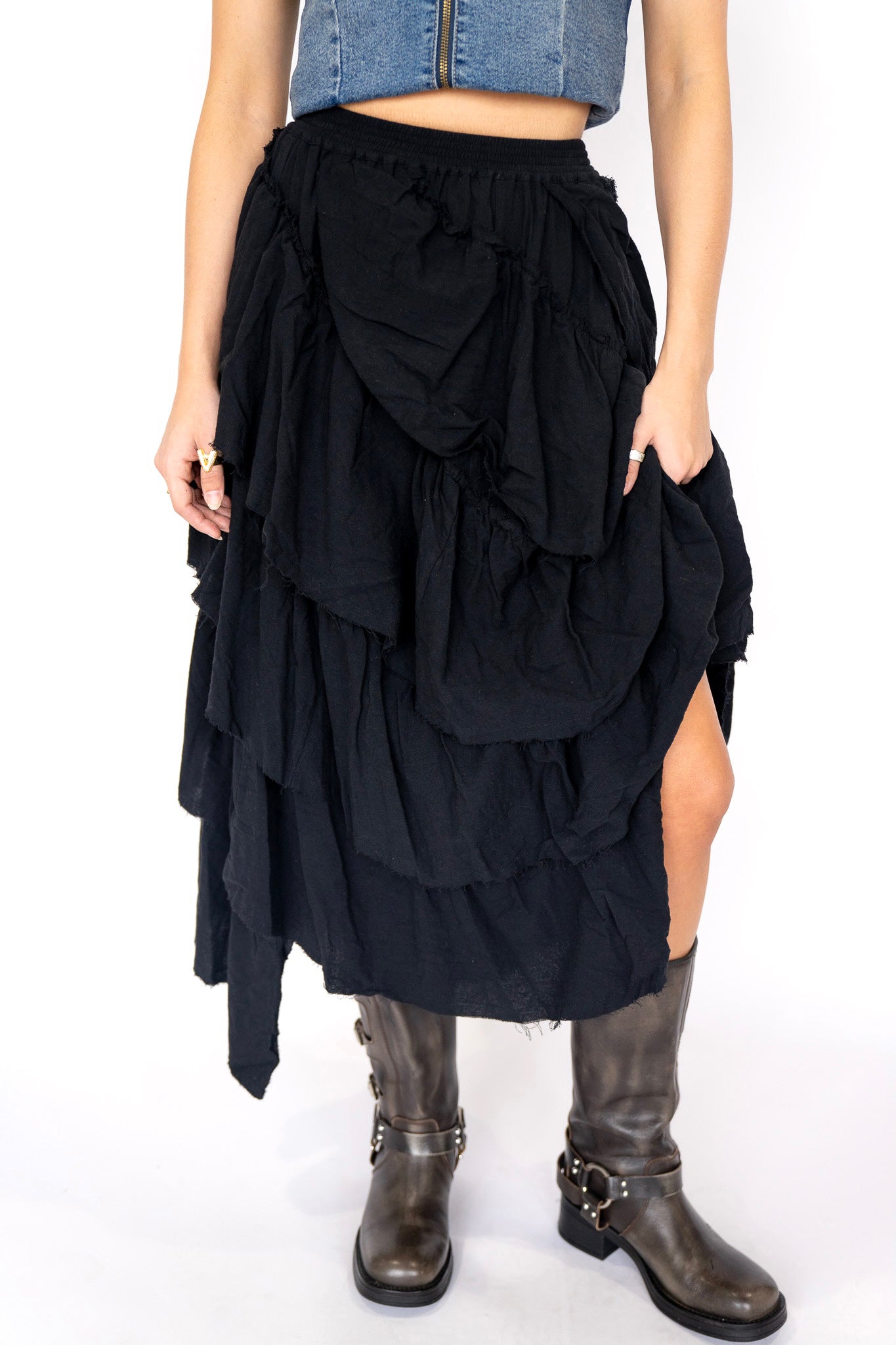 Cascade Tiered Skirt