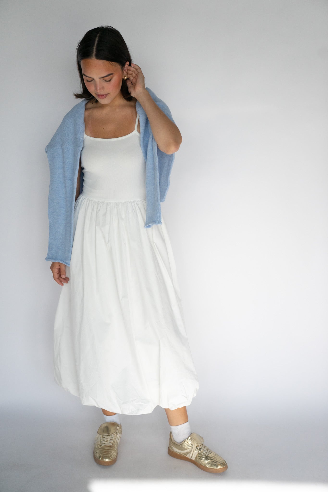 Cloud Hem Midi Dress