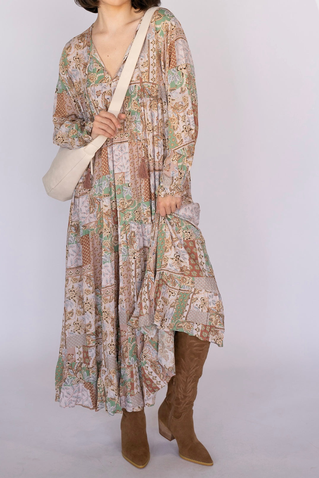 Desert Bloom Boho Maxi