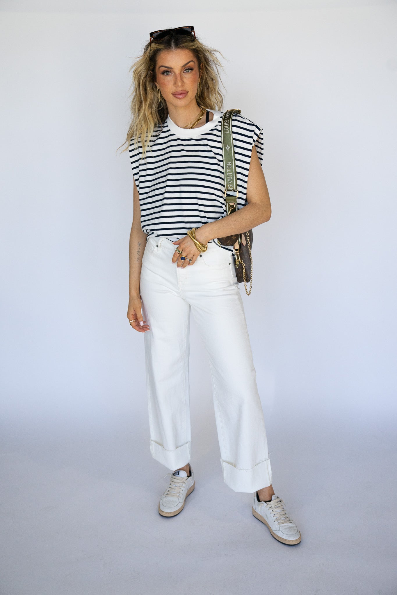 Elevated Striped Staple Top