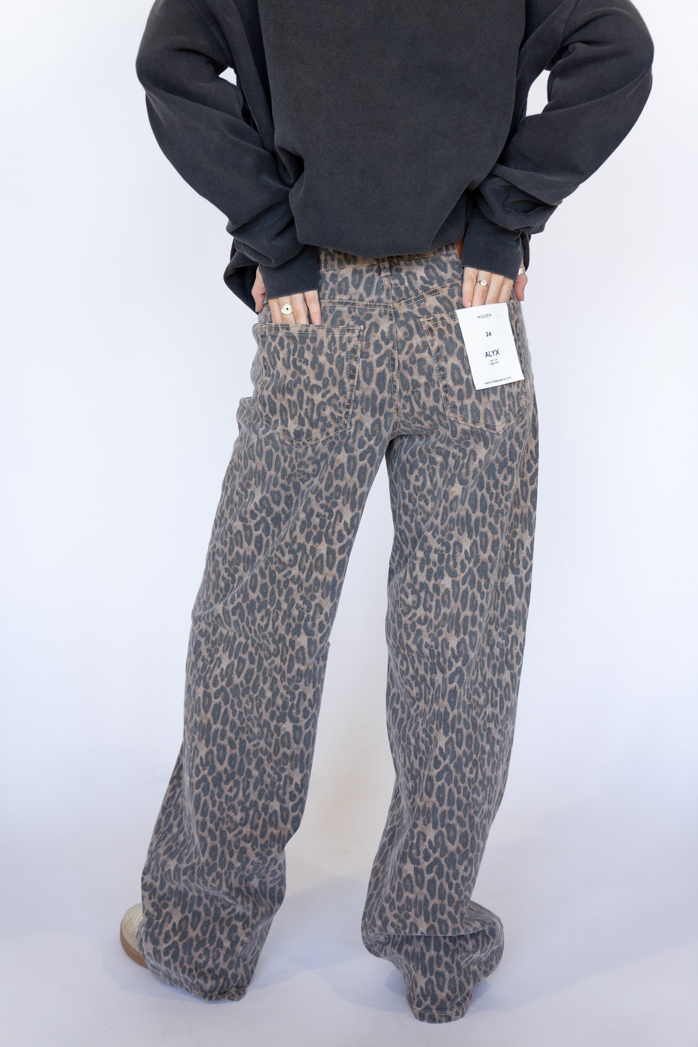 Leopard Relaxed Fit Denim