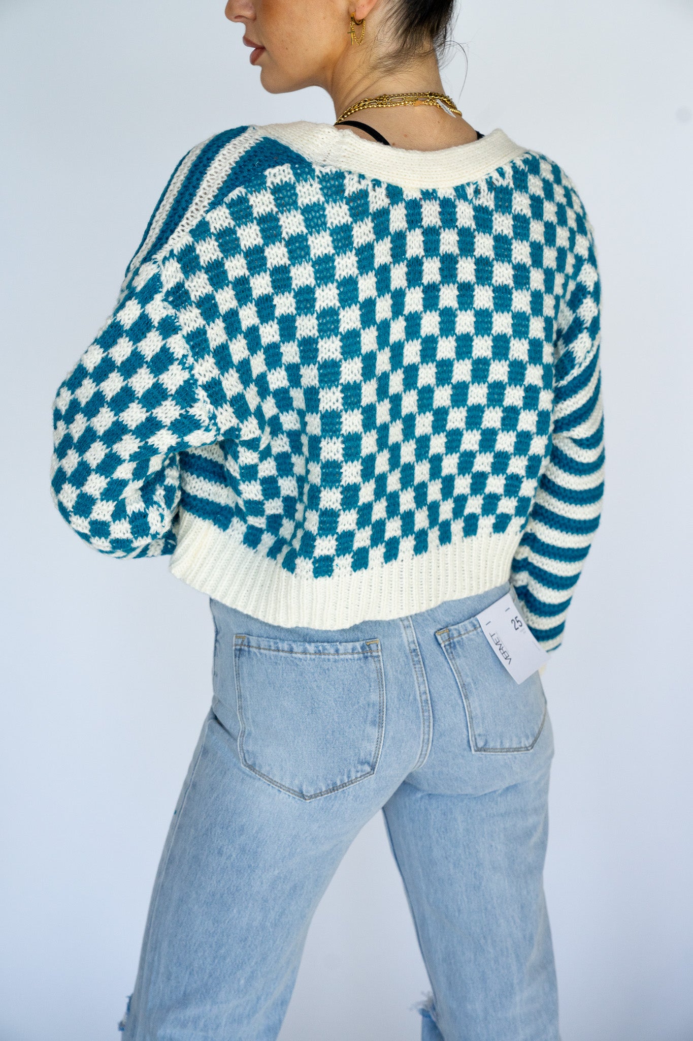 Mixed Up Cropped Cardi Multiple Colors)