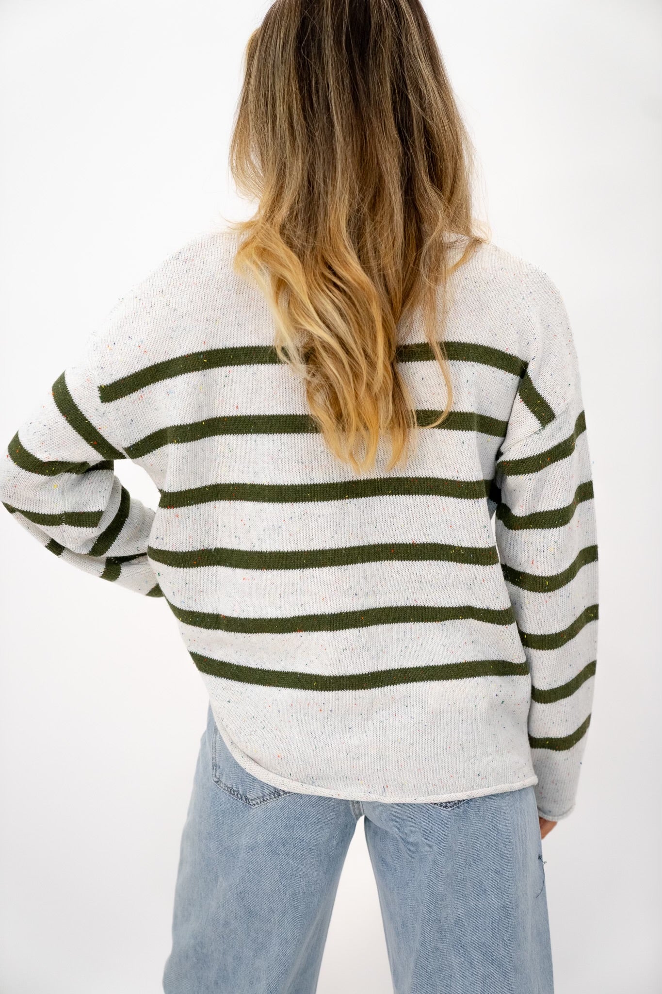 Spotted Stripe Pullover