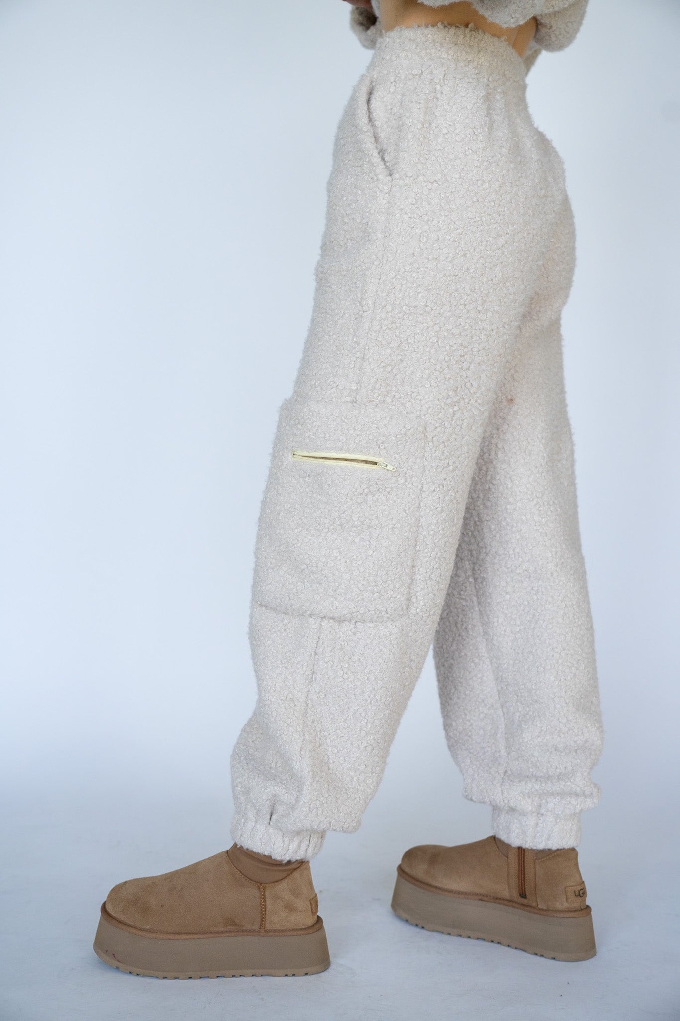 Cozy Cream Joggers