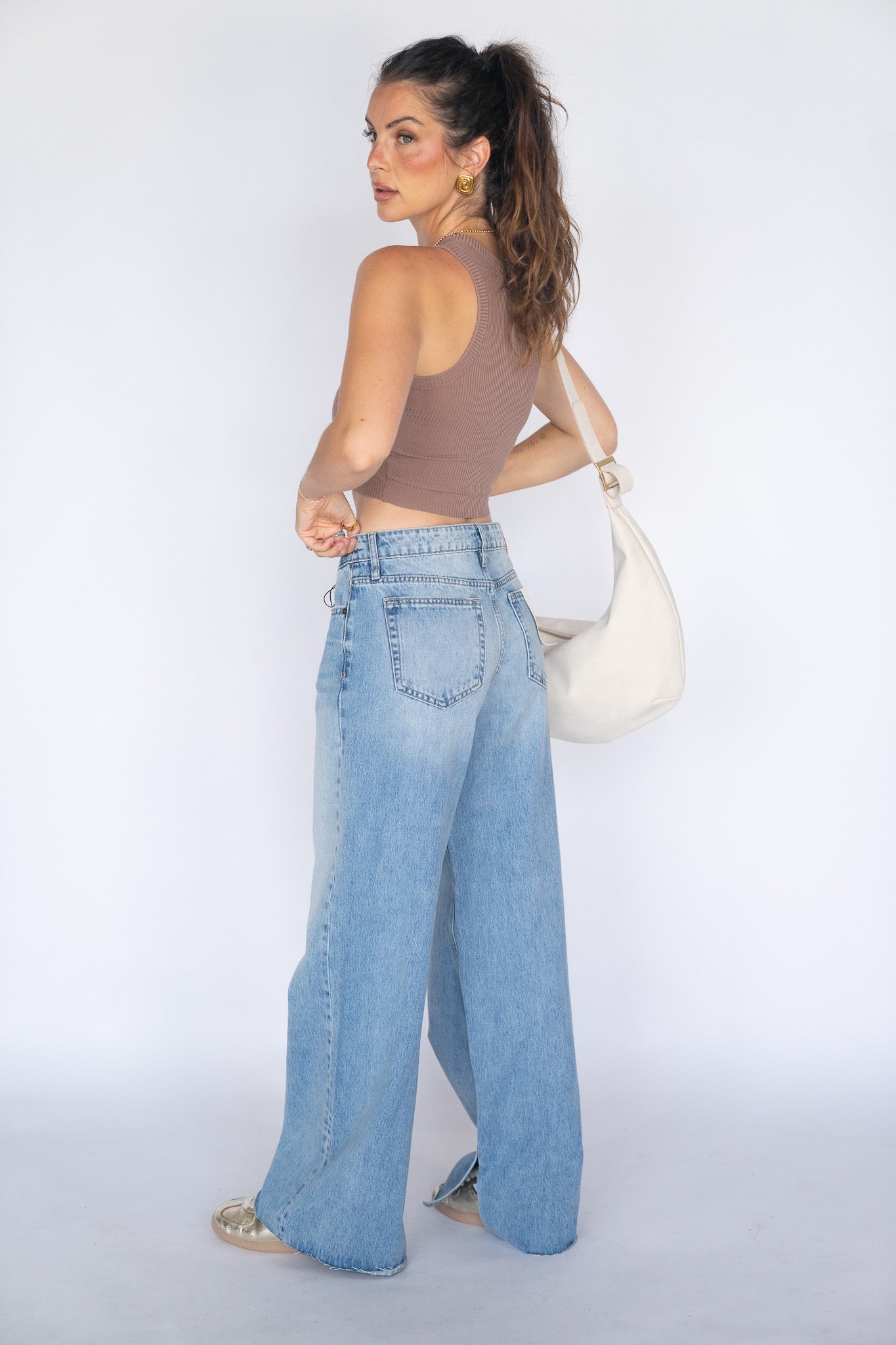 Jessie Slit Hem Denim